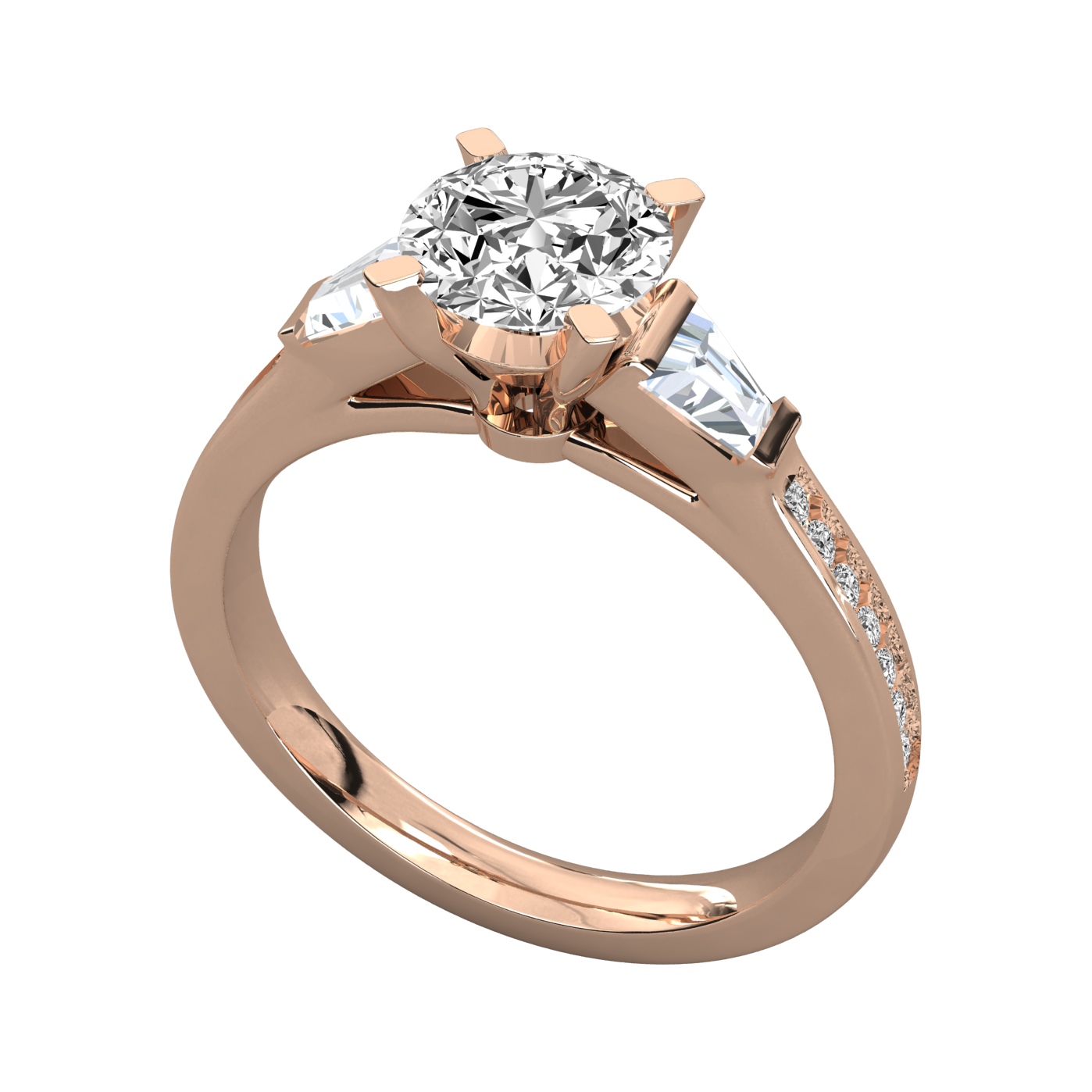 Keeva Jewels Round Diamond And Bugget Engagement Ring - KJR5037