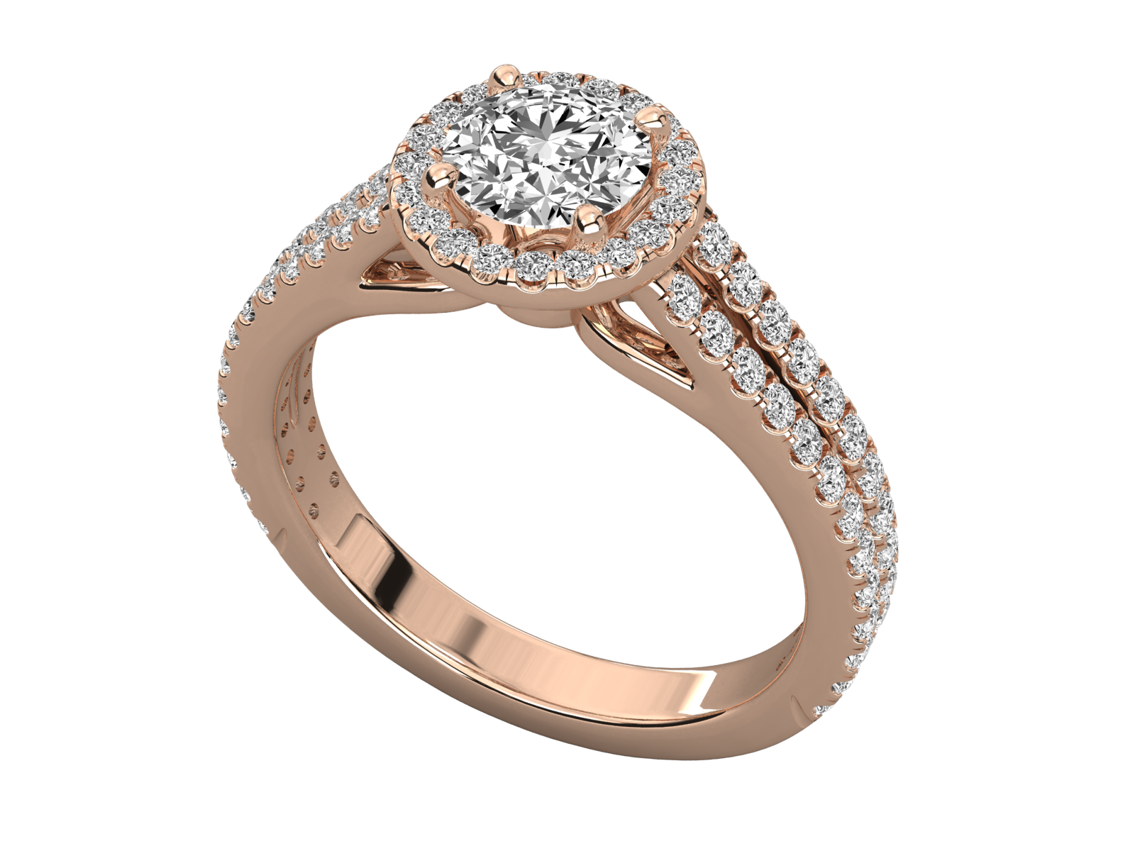 Keeva Jewels Round Diamond Halo Engagement Ring - KJR5201