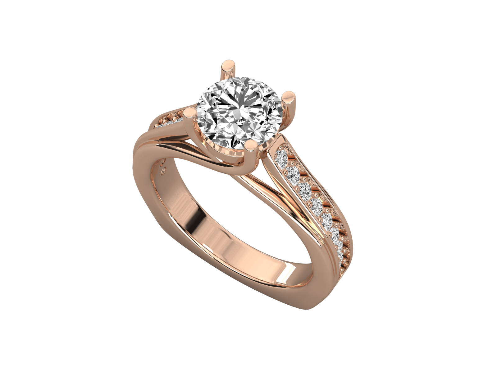 Keeva Jewels Round Diamond Designer Solitaire Ring - KJR5161