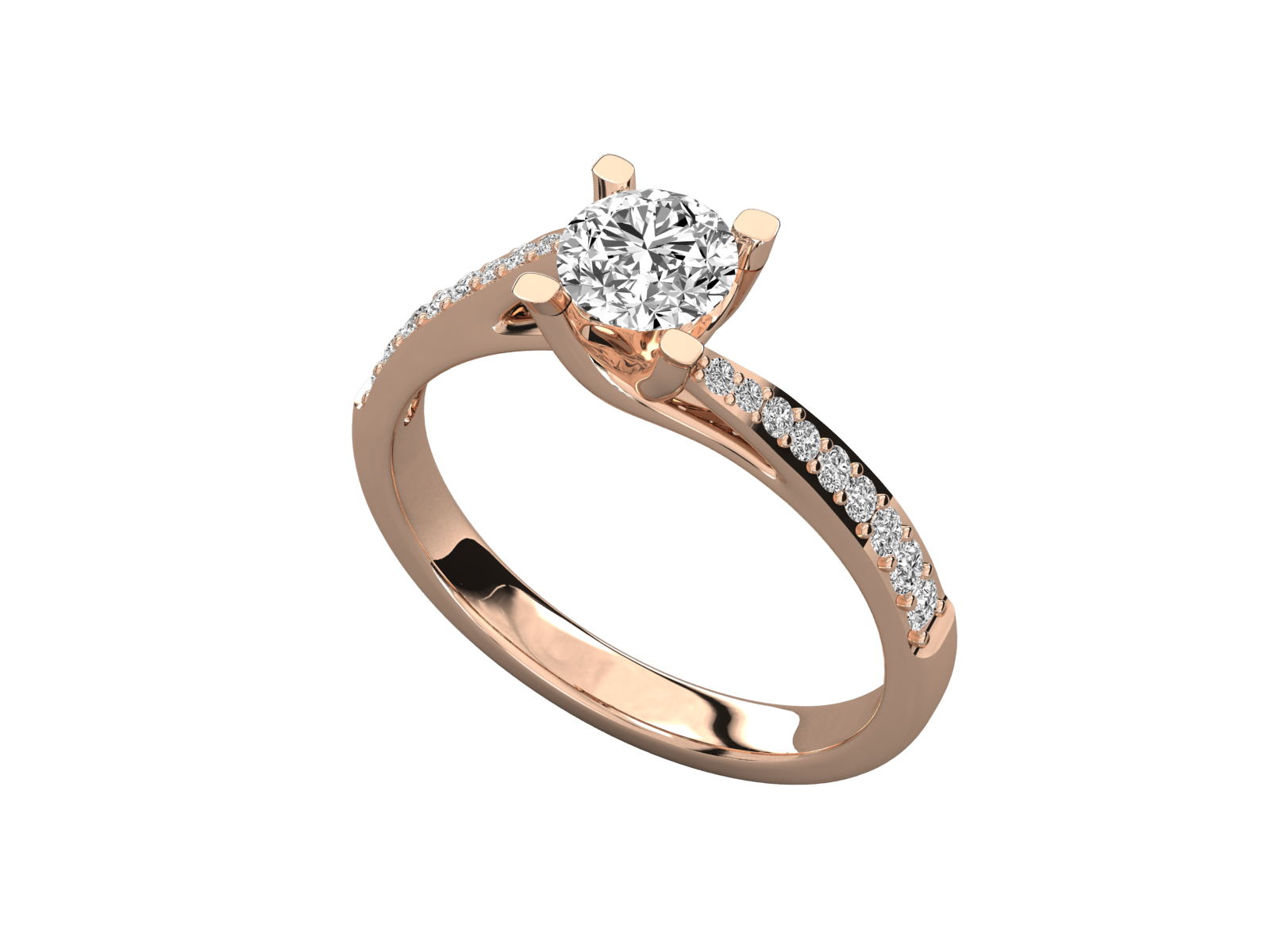 Keeva Jewels Round Diamond Solitaire Wedding Band - KJR5134