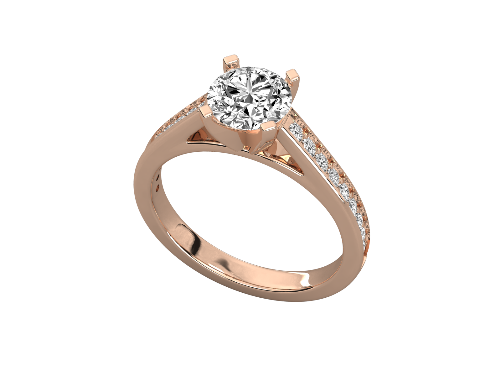 Keeva Jewels Round Diamond Solitaire Ring - KJR5156