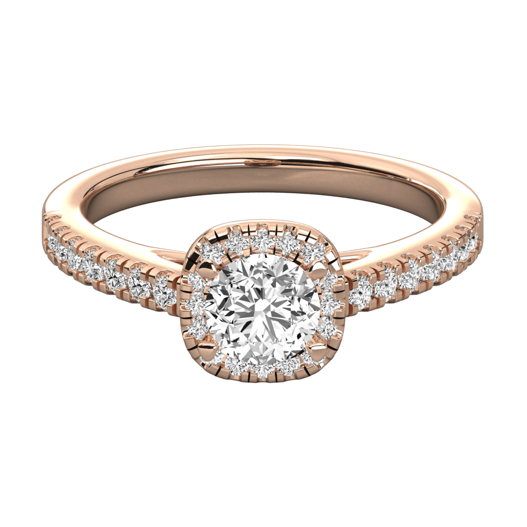 Keeva Jewels Round Diamond Halo Engagement Ring - KJR5090