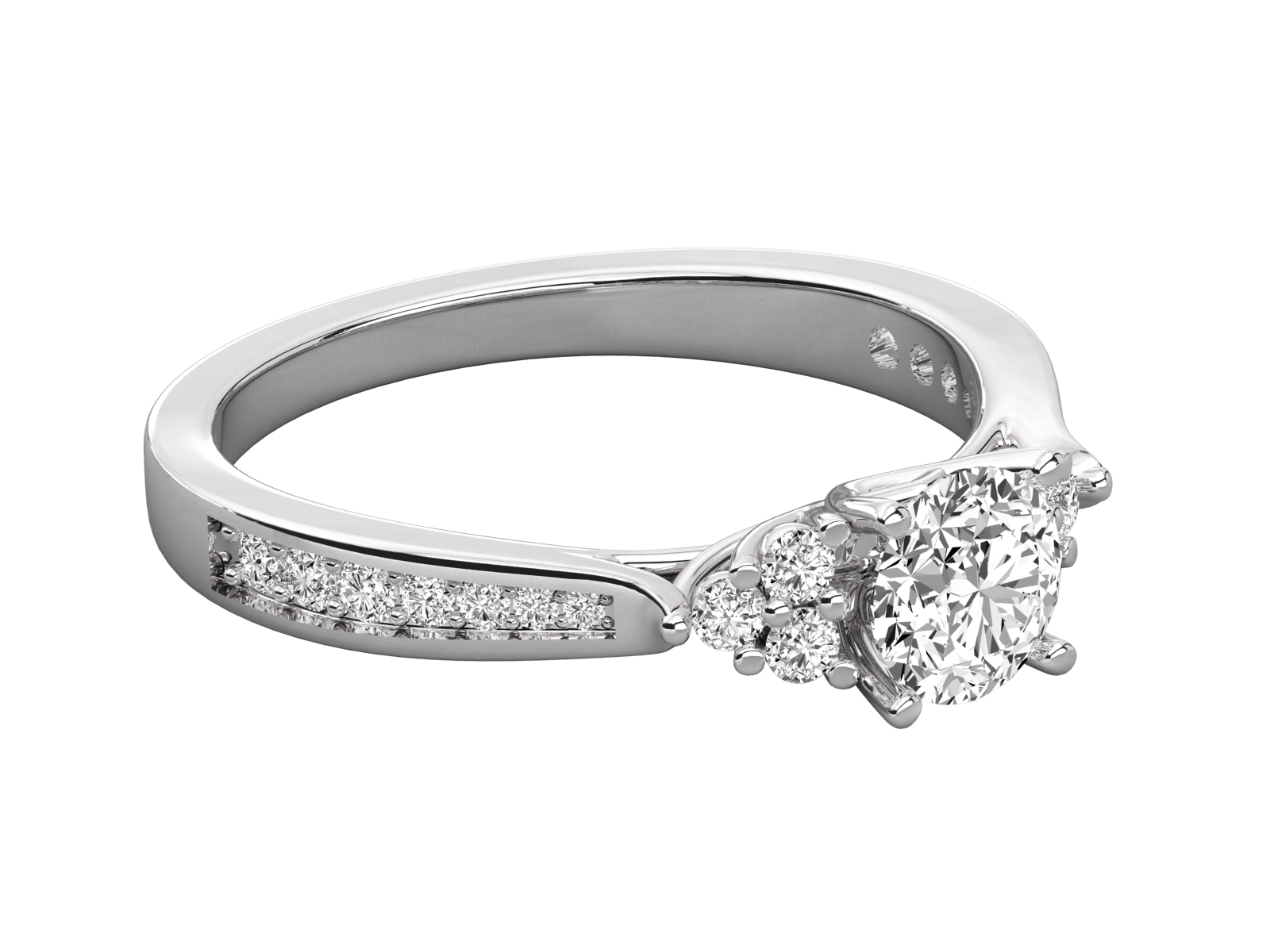 Keeva Jewels Rpund Diamond Larissa Halo Engagement Ring - KJR5173