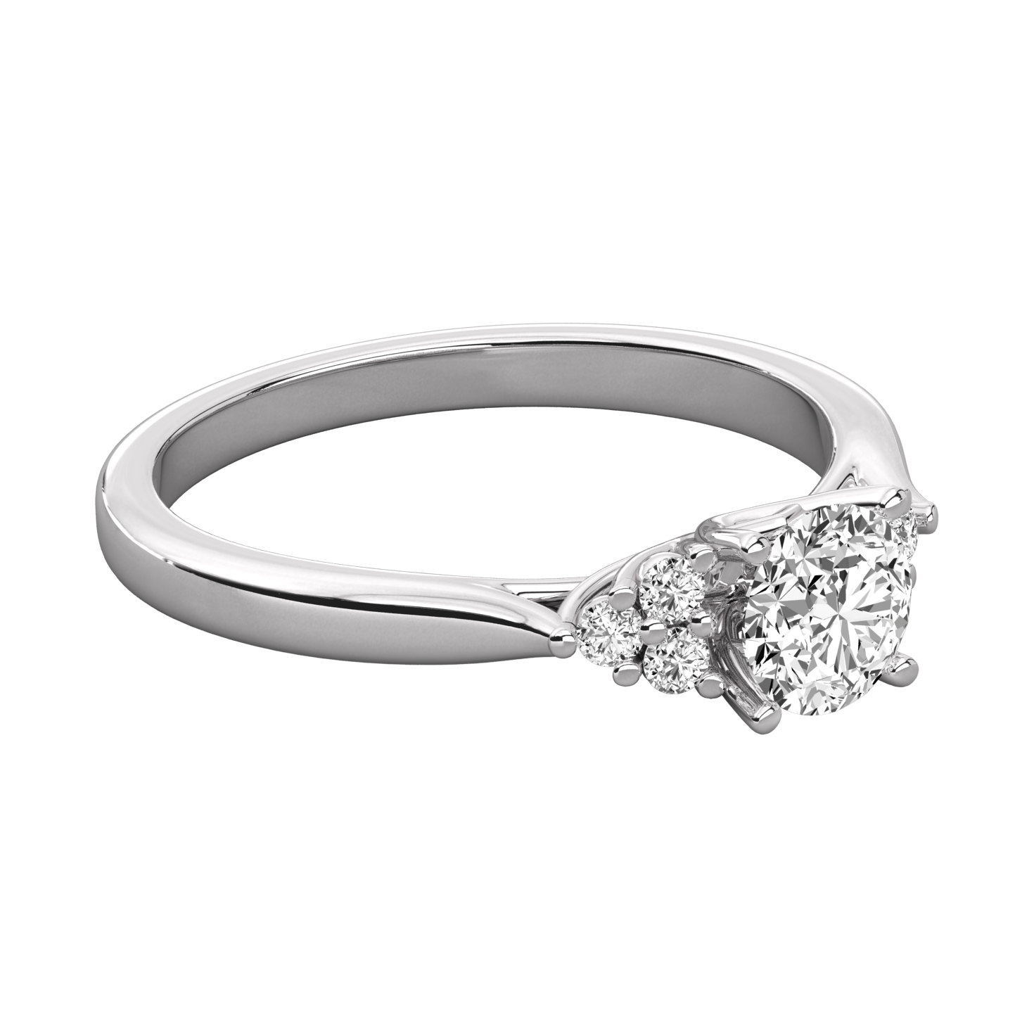 Keeva Jewels Round Cut Diamond Solitaire Wedding Band - KJR5071