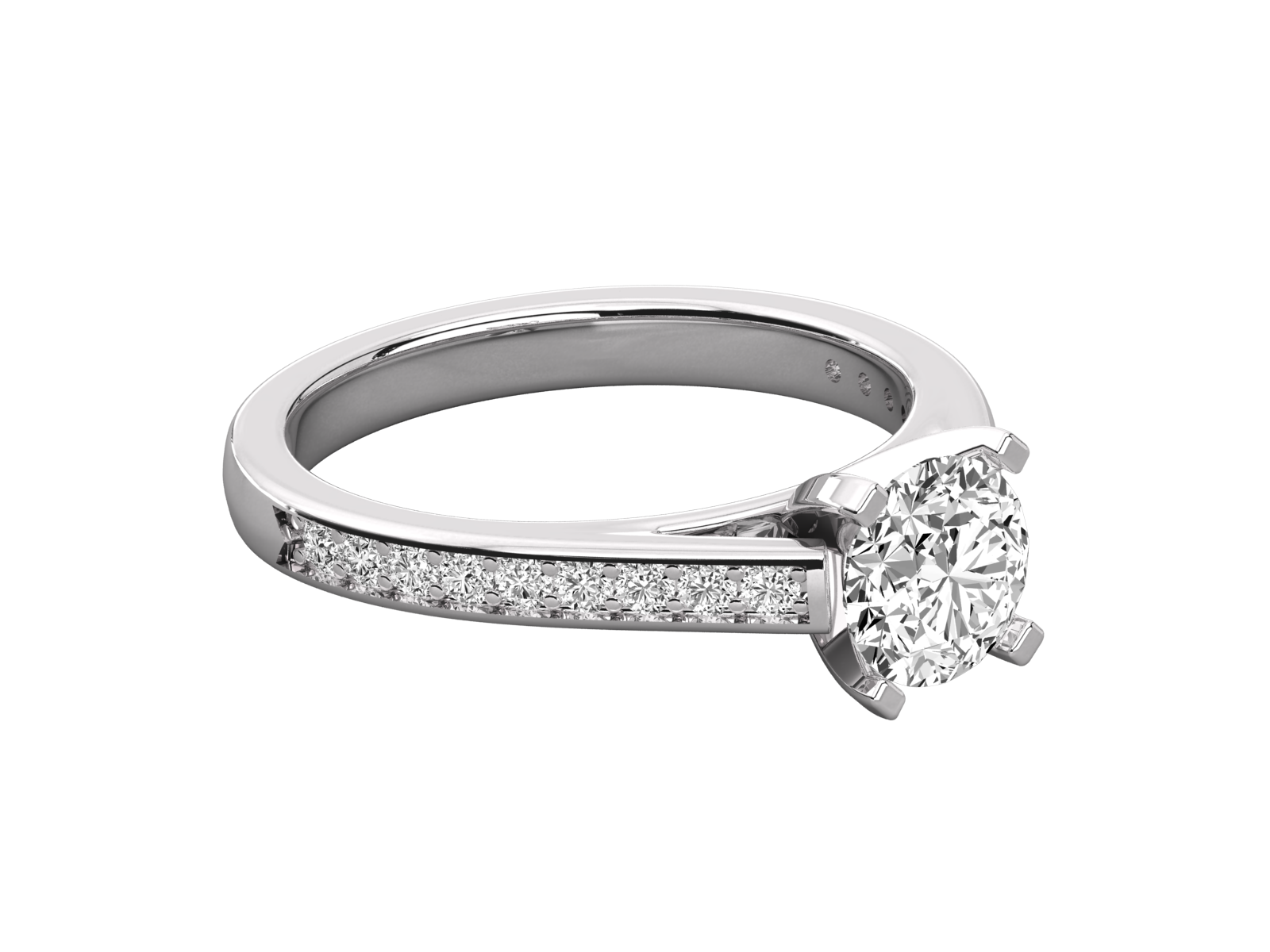 Keeva Jewels Round Diamond Solitaire Ring - KJR5156