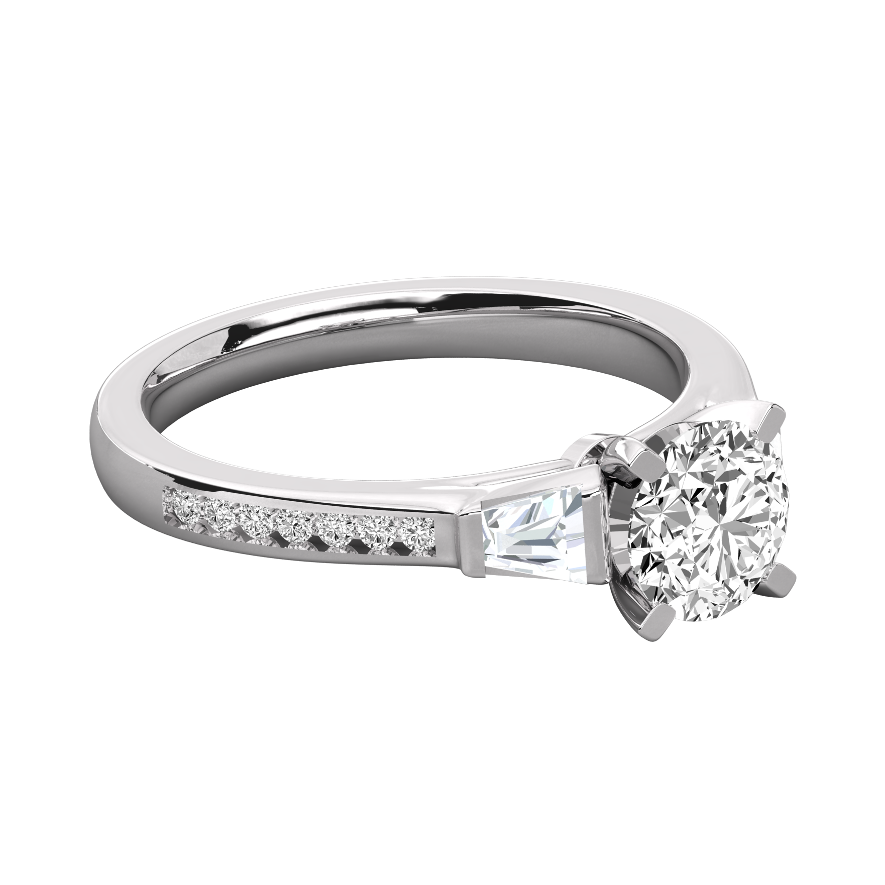 Keeva Jewels Round Diamond And Bugget Engagement Ring - KJR5037