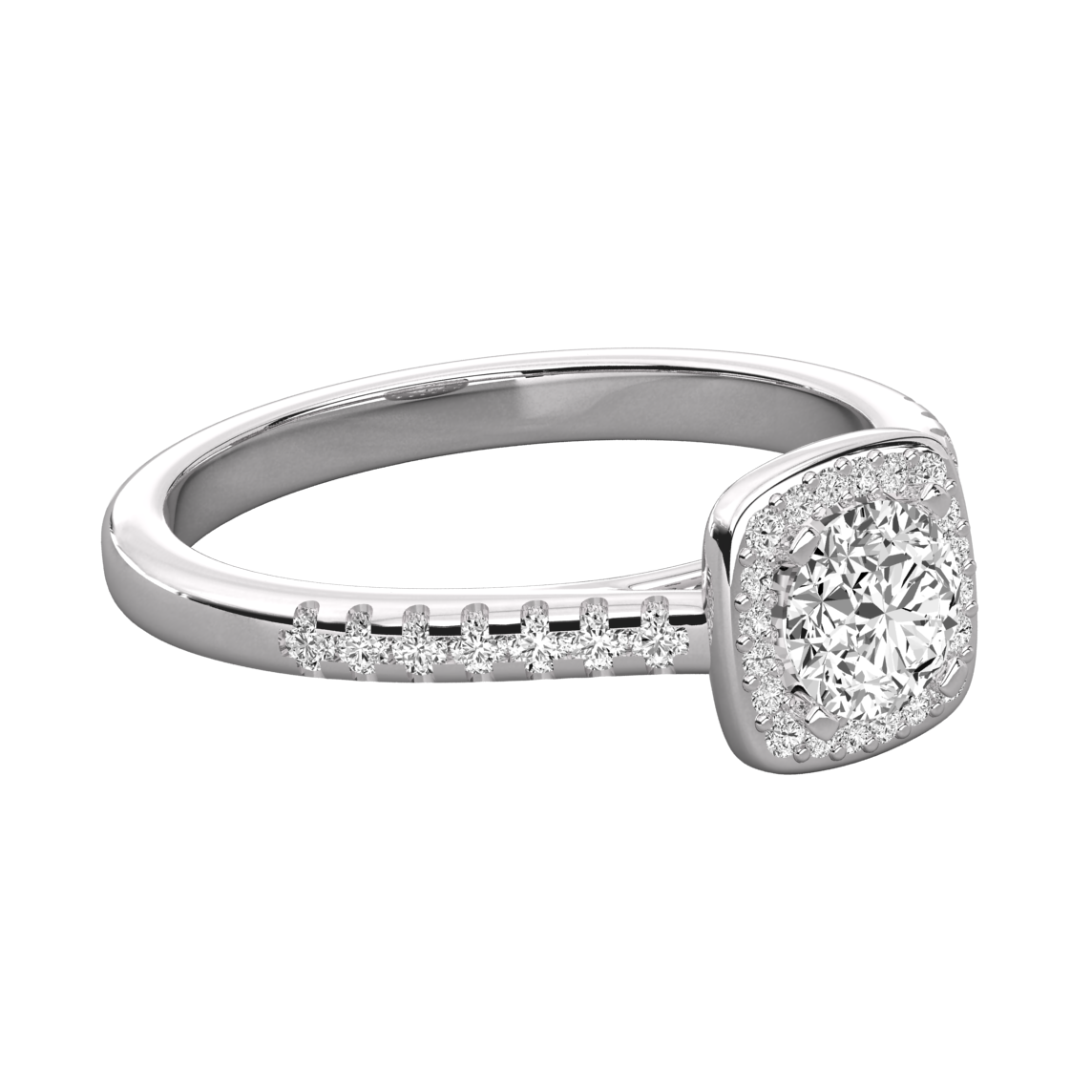 Keeva Jewels Round Diamond Halo Engagement Ring - KJR5092