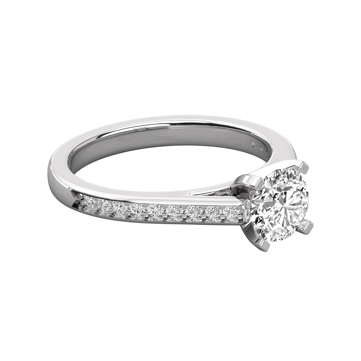 Keeva Jewels Round Cut Diamond Prong Set Solitaire Ring - KJR5070