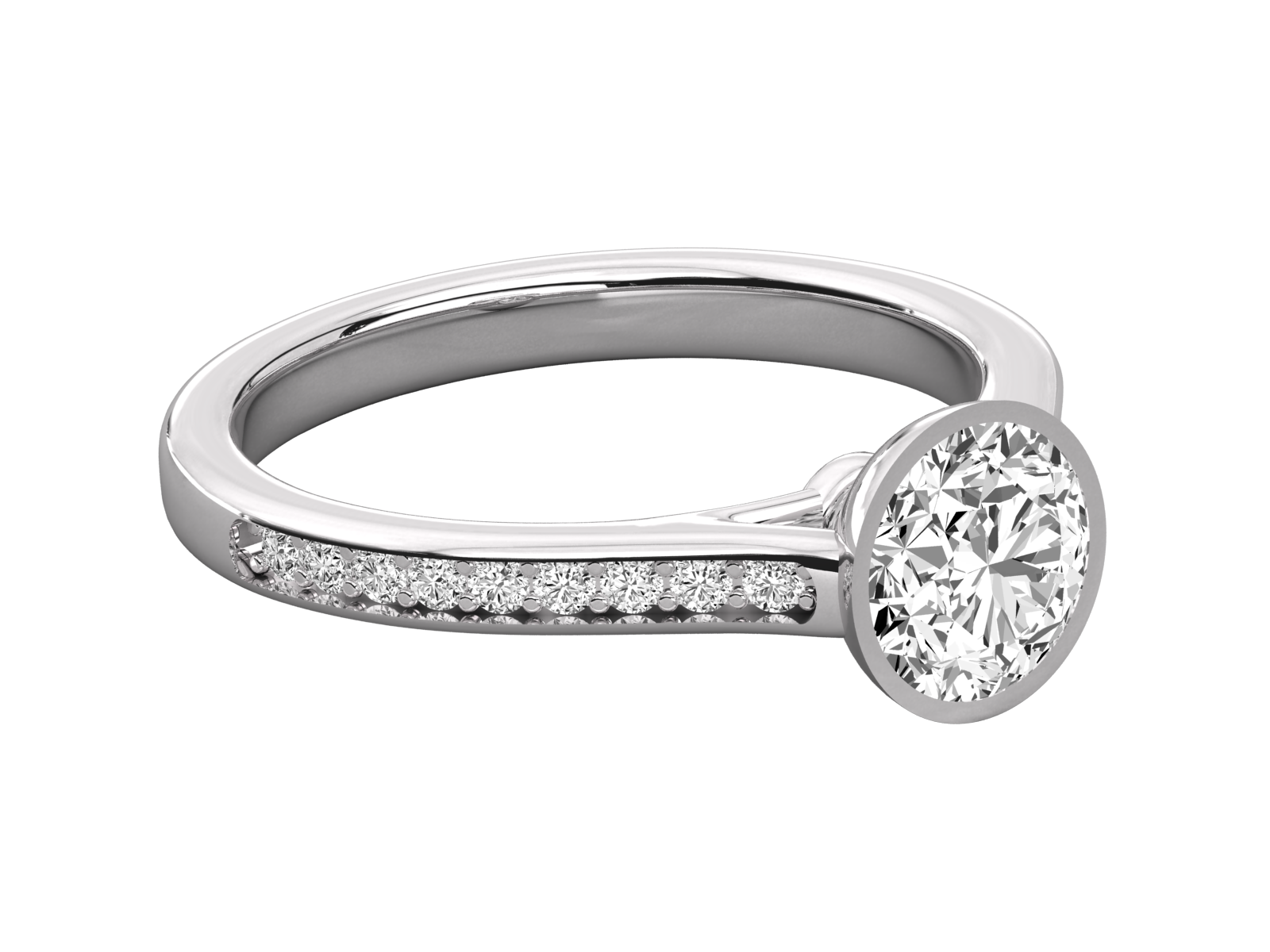 Keeva Jewels Round Diamond Prong Set Solitaire Ring - KJR5162