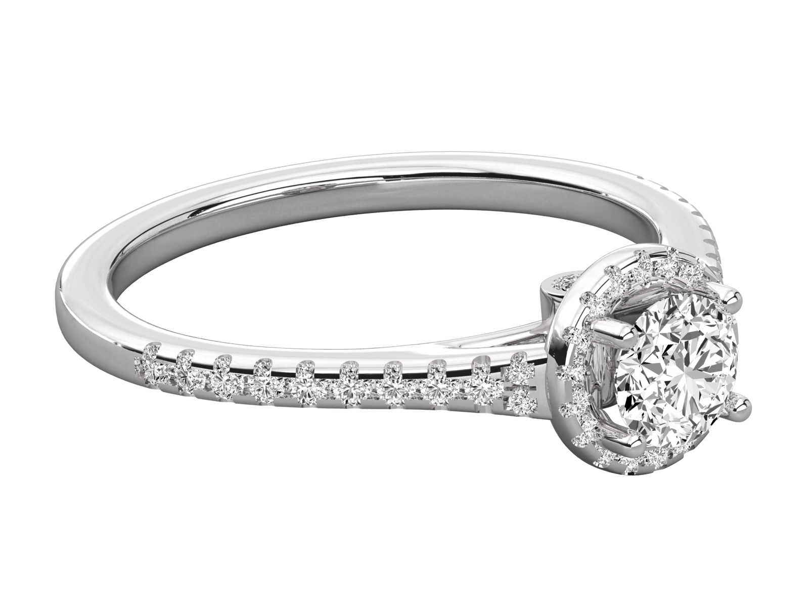 Keeva Jewels Round Diamond Halo Engagement Ring - KJR5114