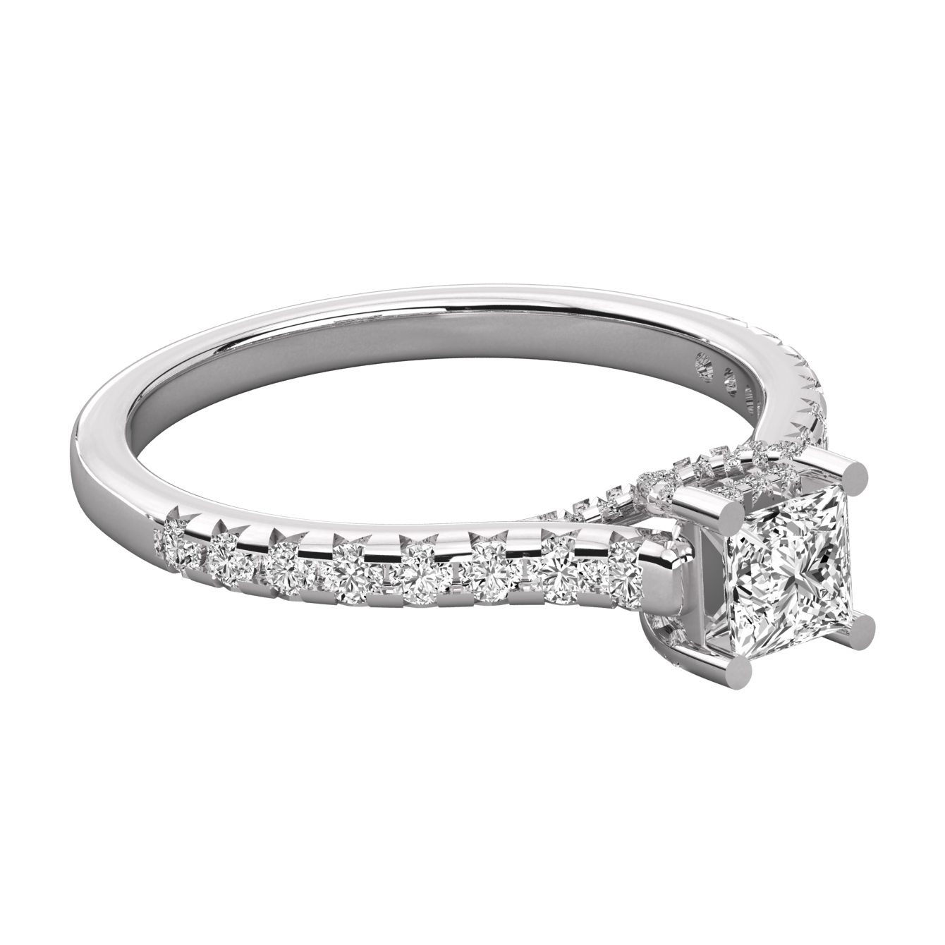 Keeva Jewels Princess And Round Cut Diamond Wedding Band - KJR5064