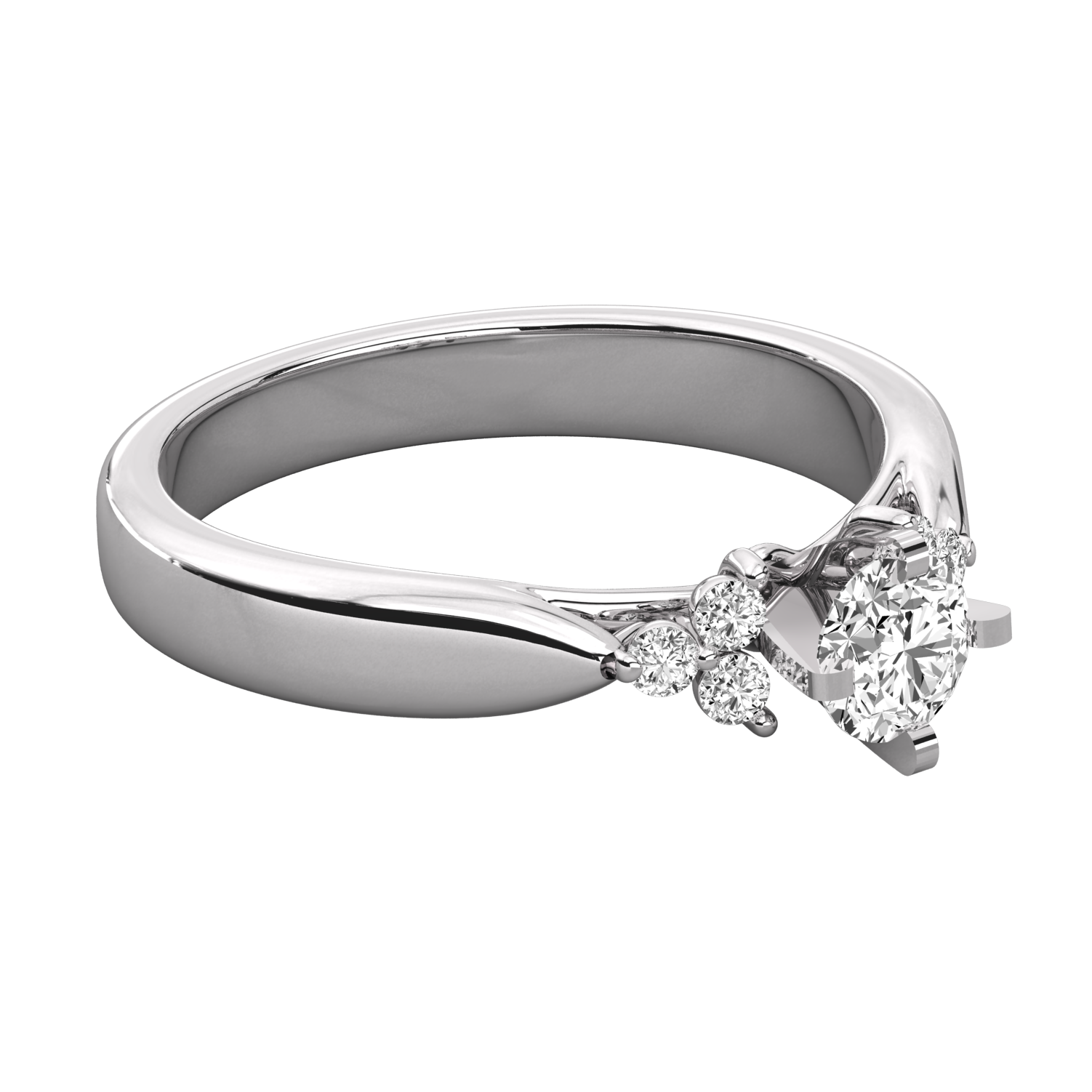 Keeva Jewels Round Diamond Prong Set Solitaire Ring - KJR5078