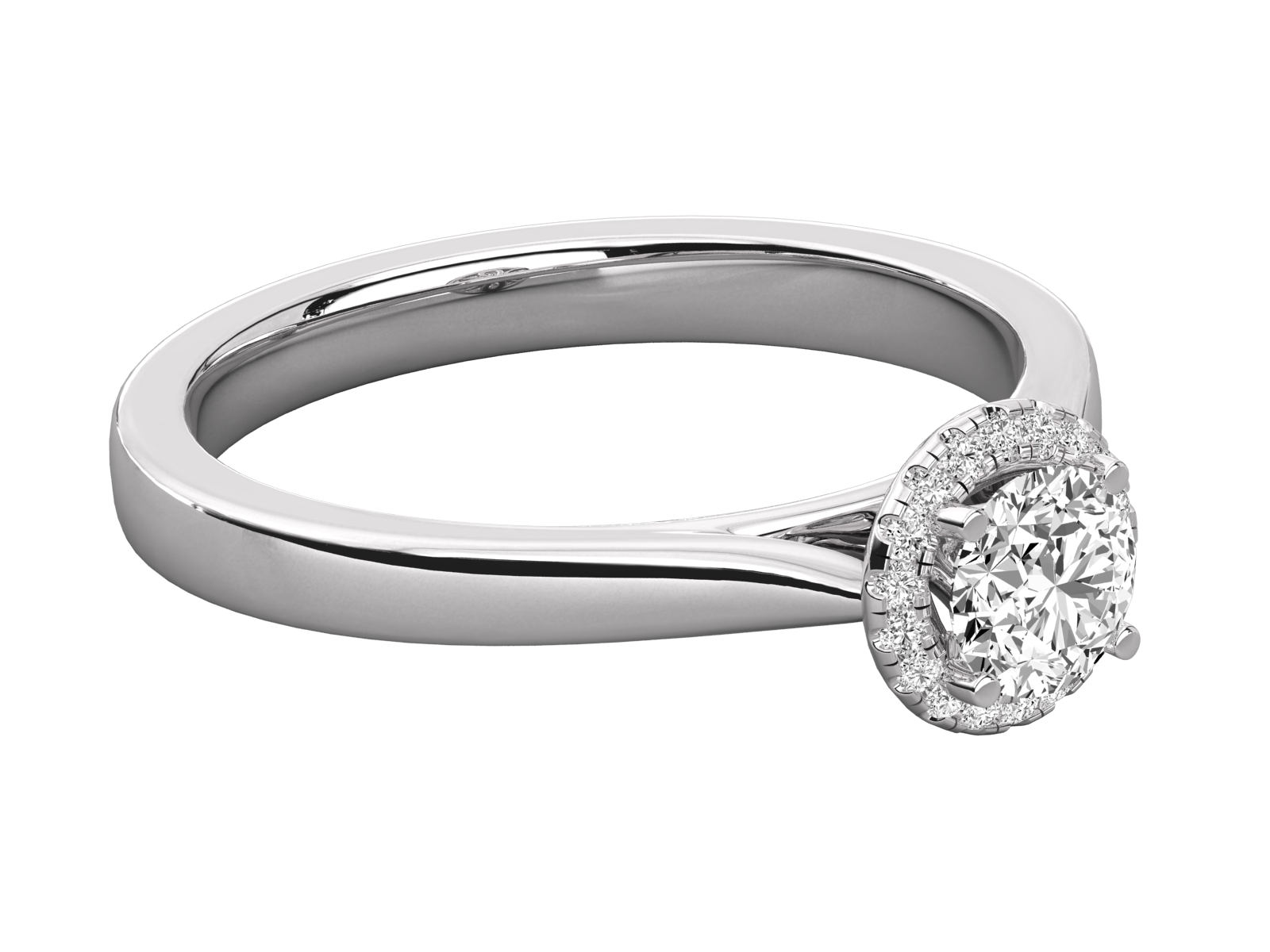 Keeva Jewels Round Diamond Halo Engagement Ring - KJR5109