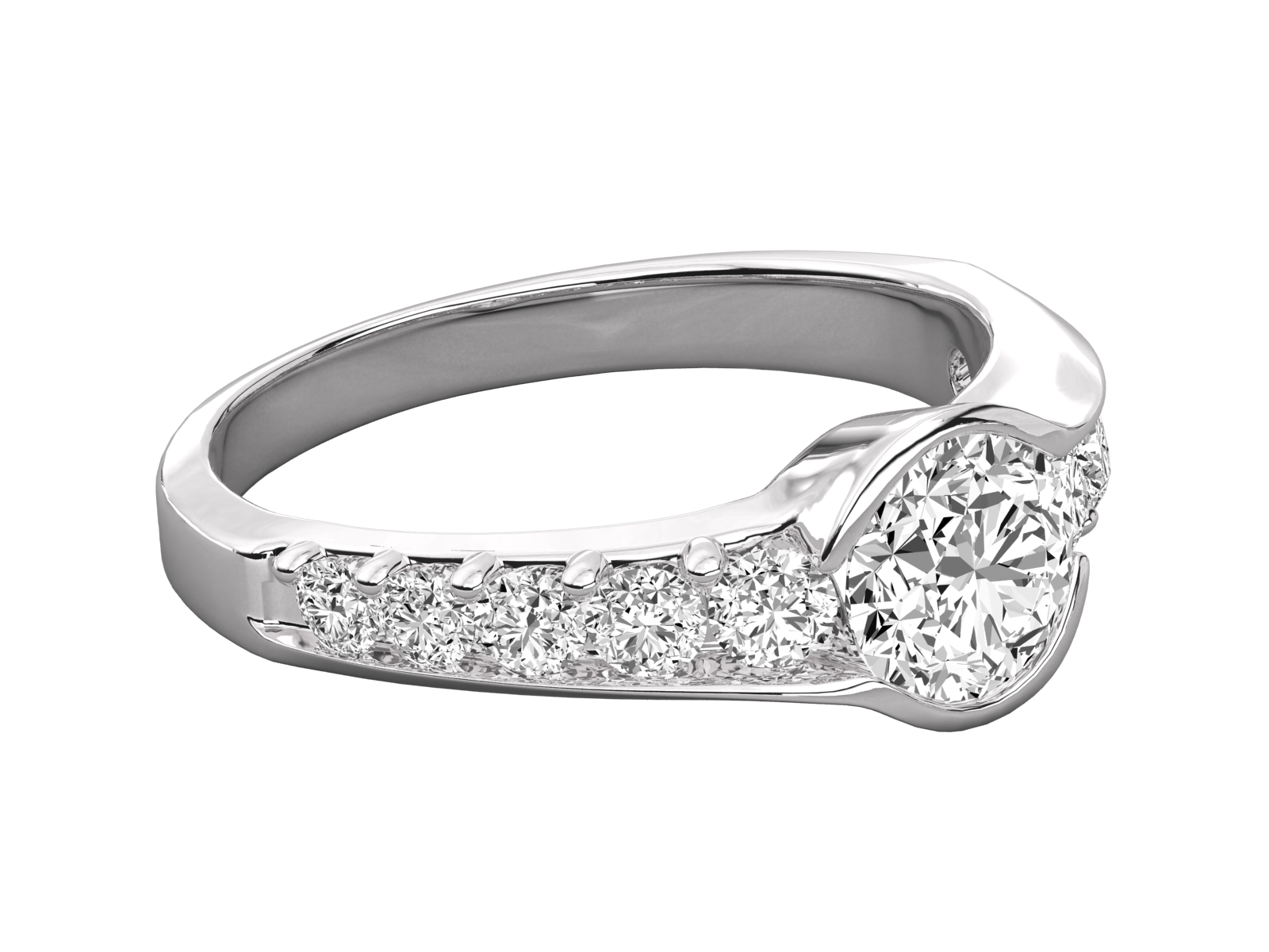 Keeva Jewels Round Diamond Designer Solitaire Wedding Ring - KJR5226