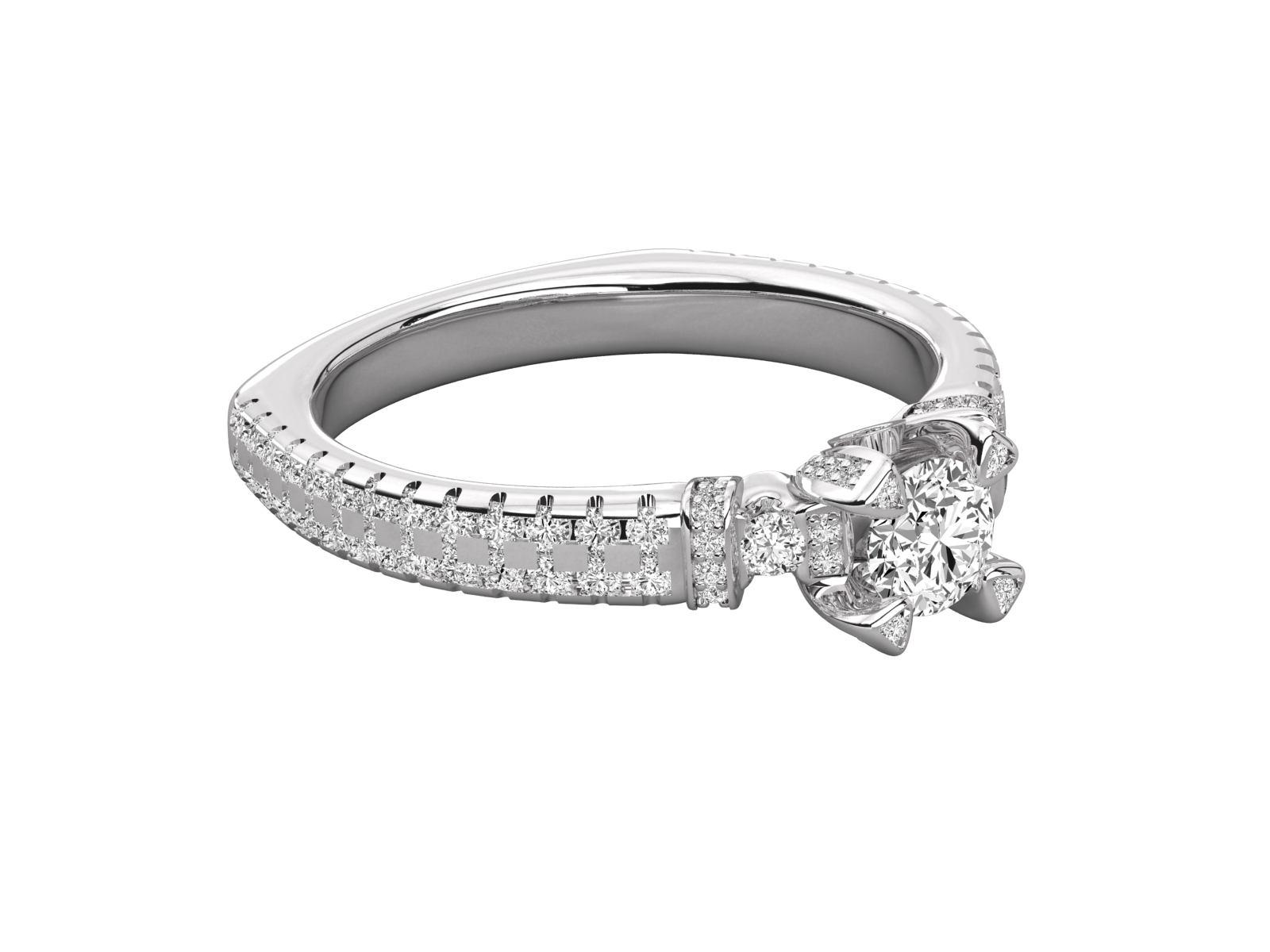 Keeva Jewels Round Diamond Designer Solitaire Ring - KJR5128