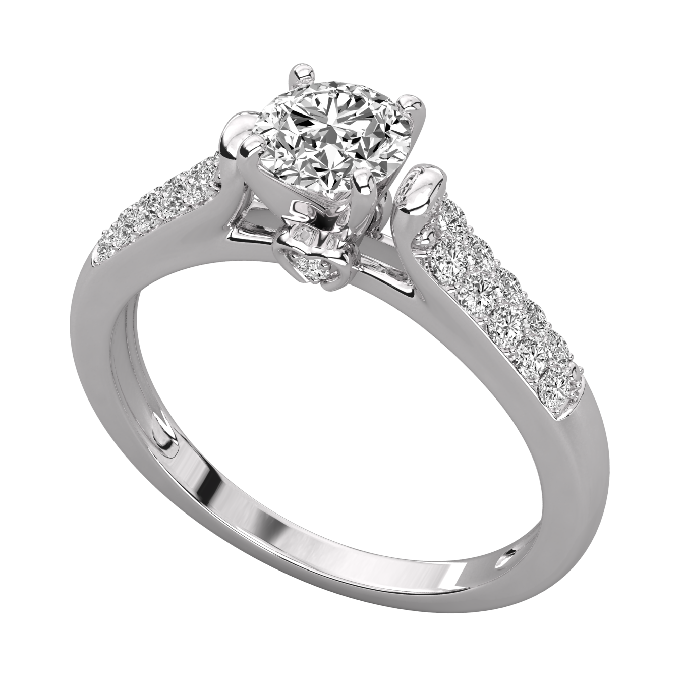 Keeva Jewels Round Diamond Prong Set Solitaire Ring - KJR5225