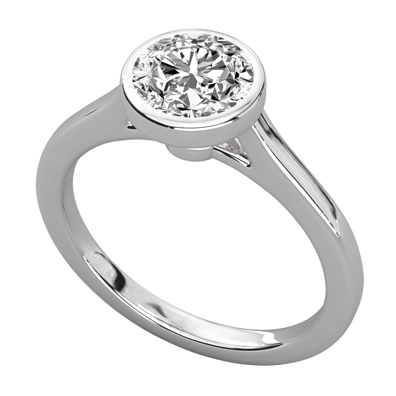 Keeva Jewels Round Diamond Designer Solitaire Ring - KJR5177