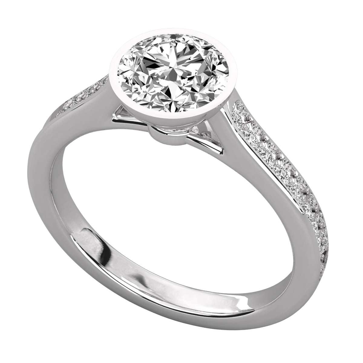 Keeva Jewels Round Diamond Prong Set Solitaire Ring - KJR5162