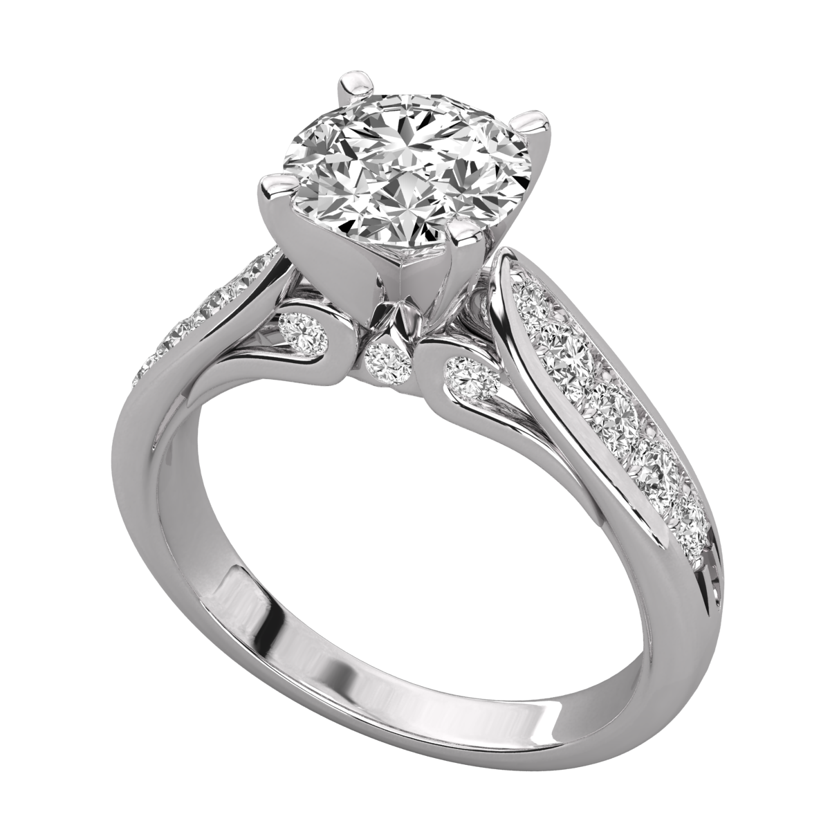 Keeva Jewels Round Diamond Solitaire Wedding Ring - KJR5229