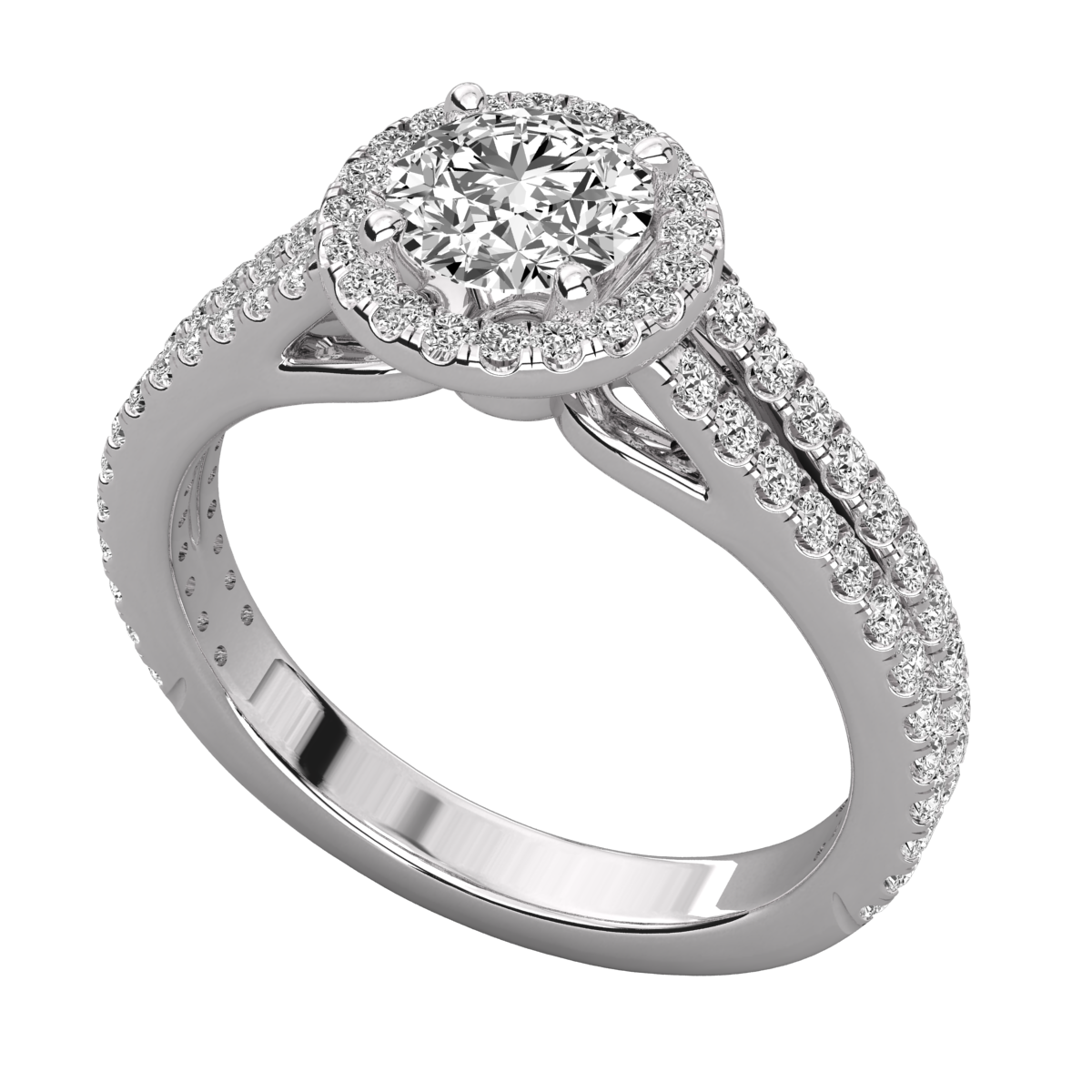 Keeva Jewels Round Diamond Halo Engagement Ring - KJR5201