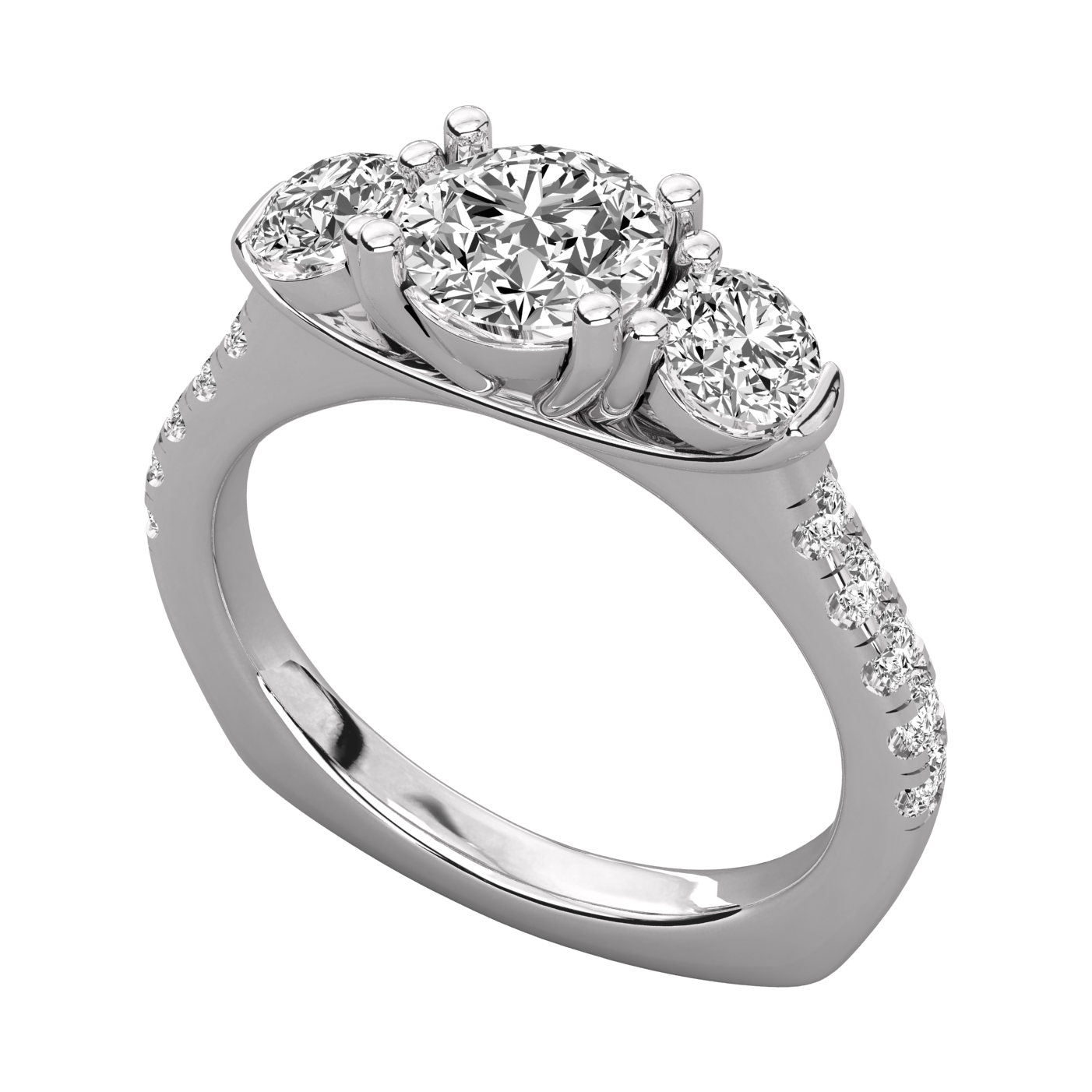 Keeva Jewels Round Cut Diamond Engagement Ring - KJR5043