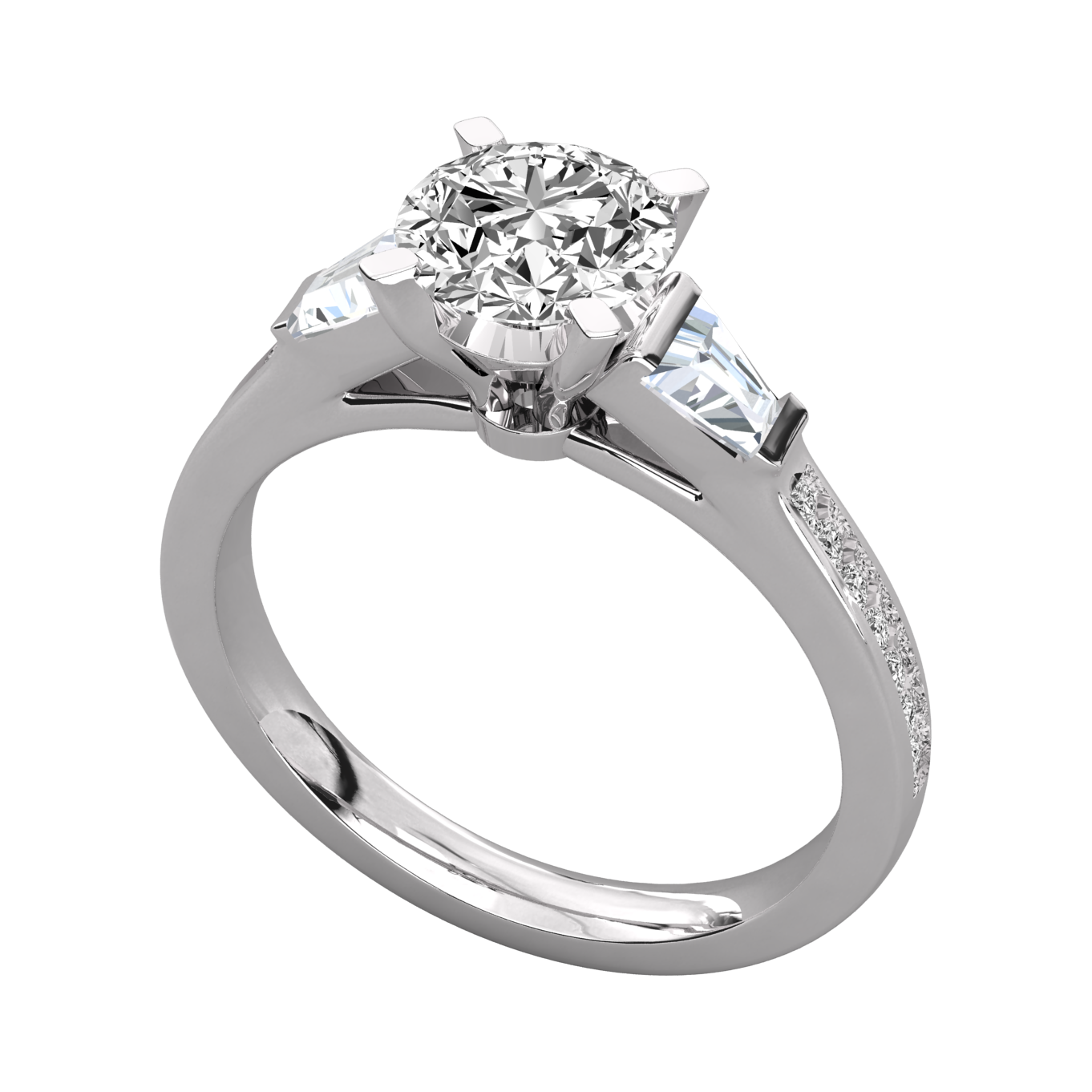 Keeva Jewels Round Diamond And Bugget Engagement Ring - KJR5037