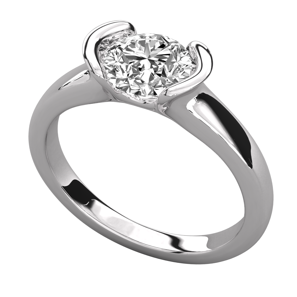 Keeva Jewels Round Diamond Solitaire Ring - KJR5176