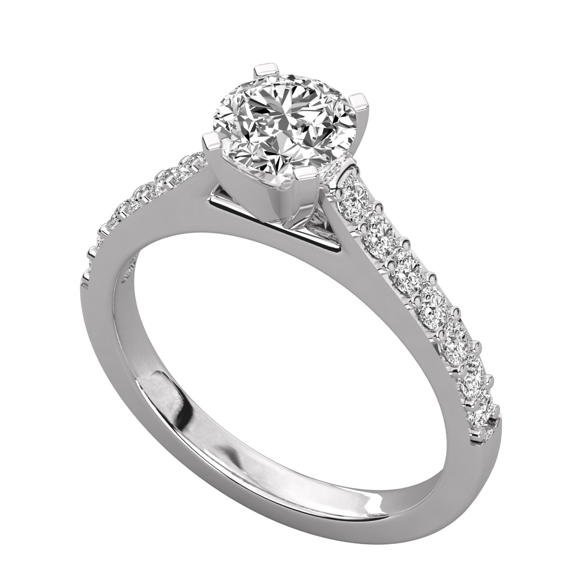 Keeva Jewels Round Diamond Prong Set Solitaire Ring - KJR5067