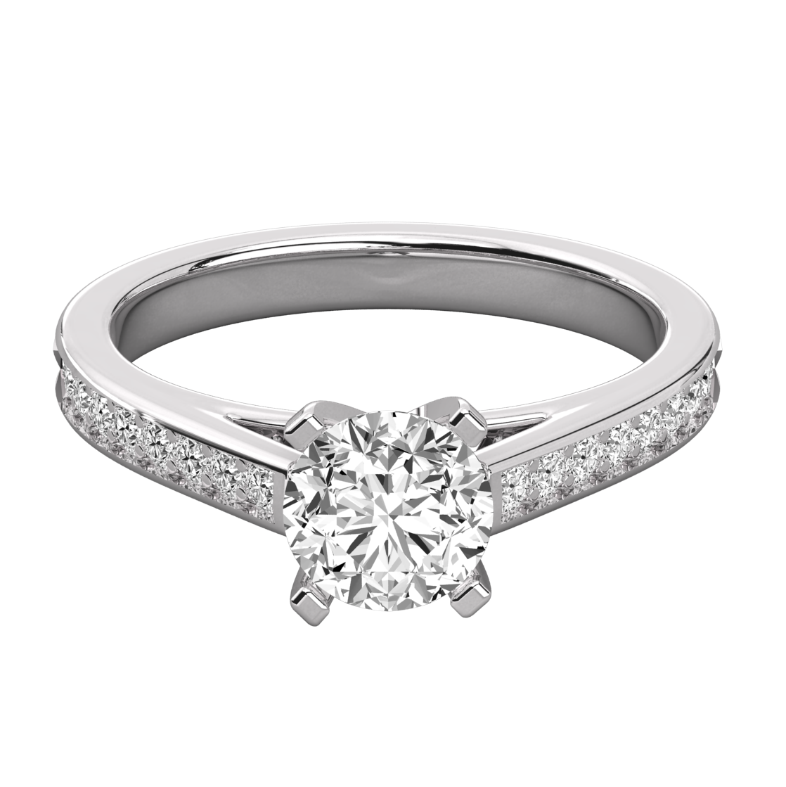 Keeva Jewels Round Diamond Solitaire Ring - KJR5156