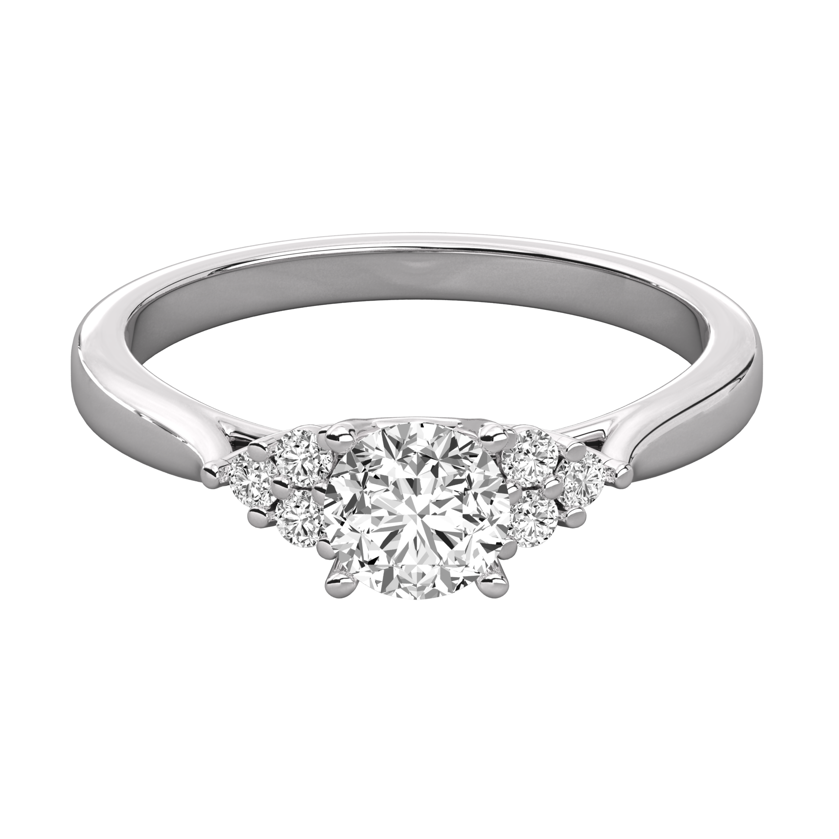 Keeva Jewels Round Cut Diamond Solitaire Wedding Band - KJR5071