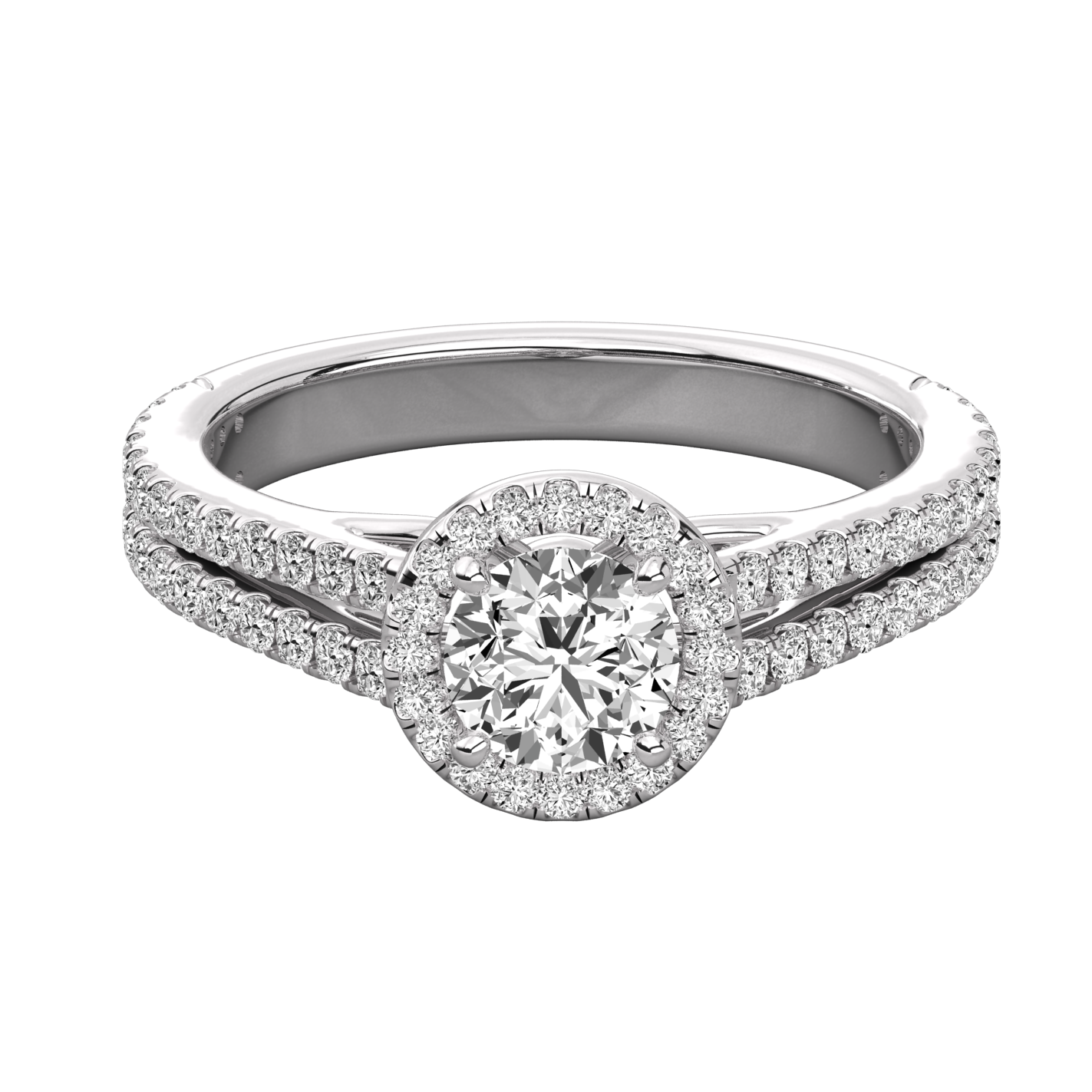 Keeva Jewels Round Diamond Halo Engagement Ring - KJR5201