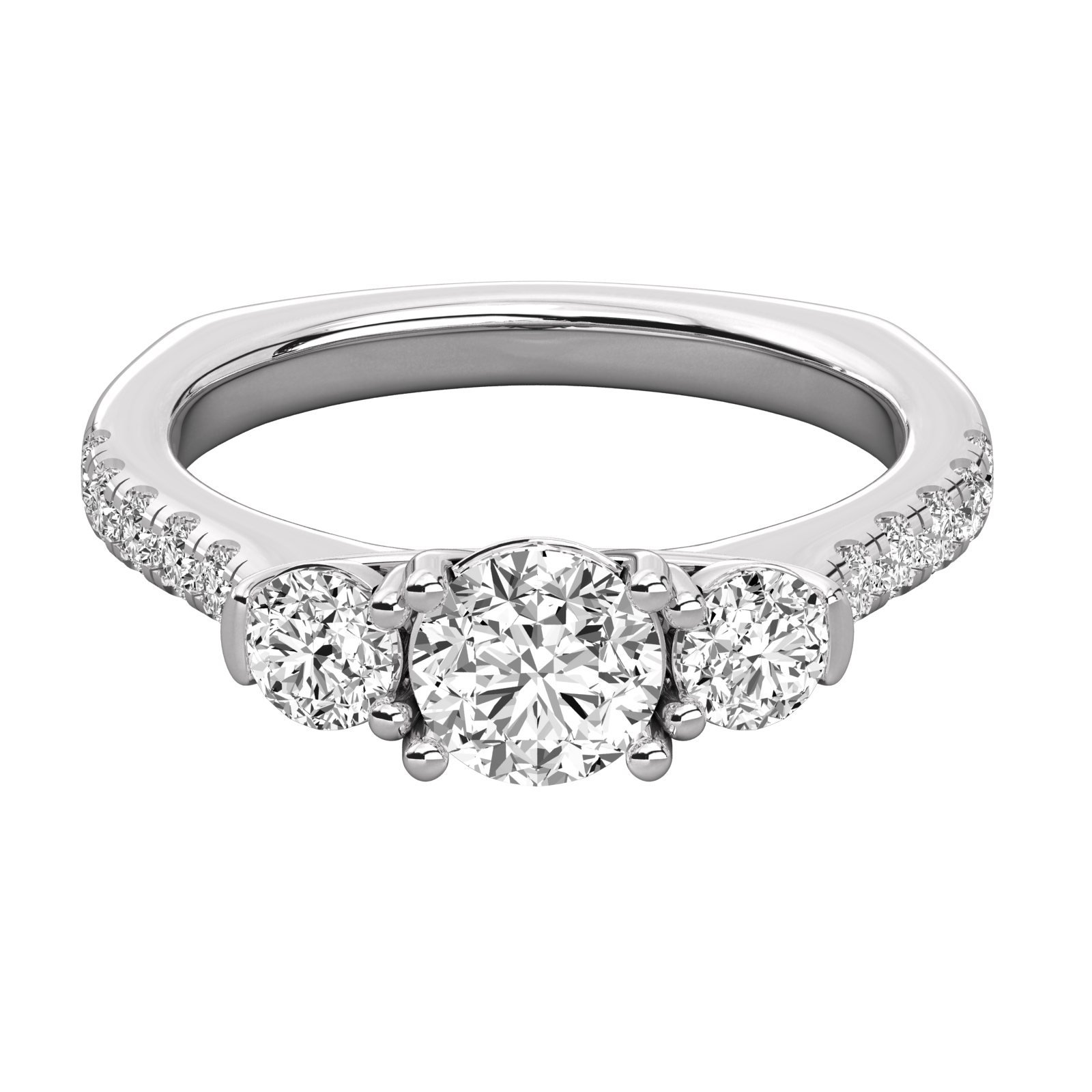 Keeva Jewels Round Cut Diamond Engagement Ring - KJR5043