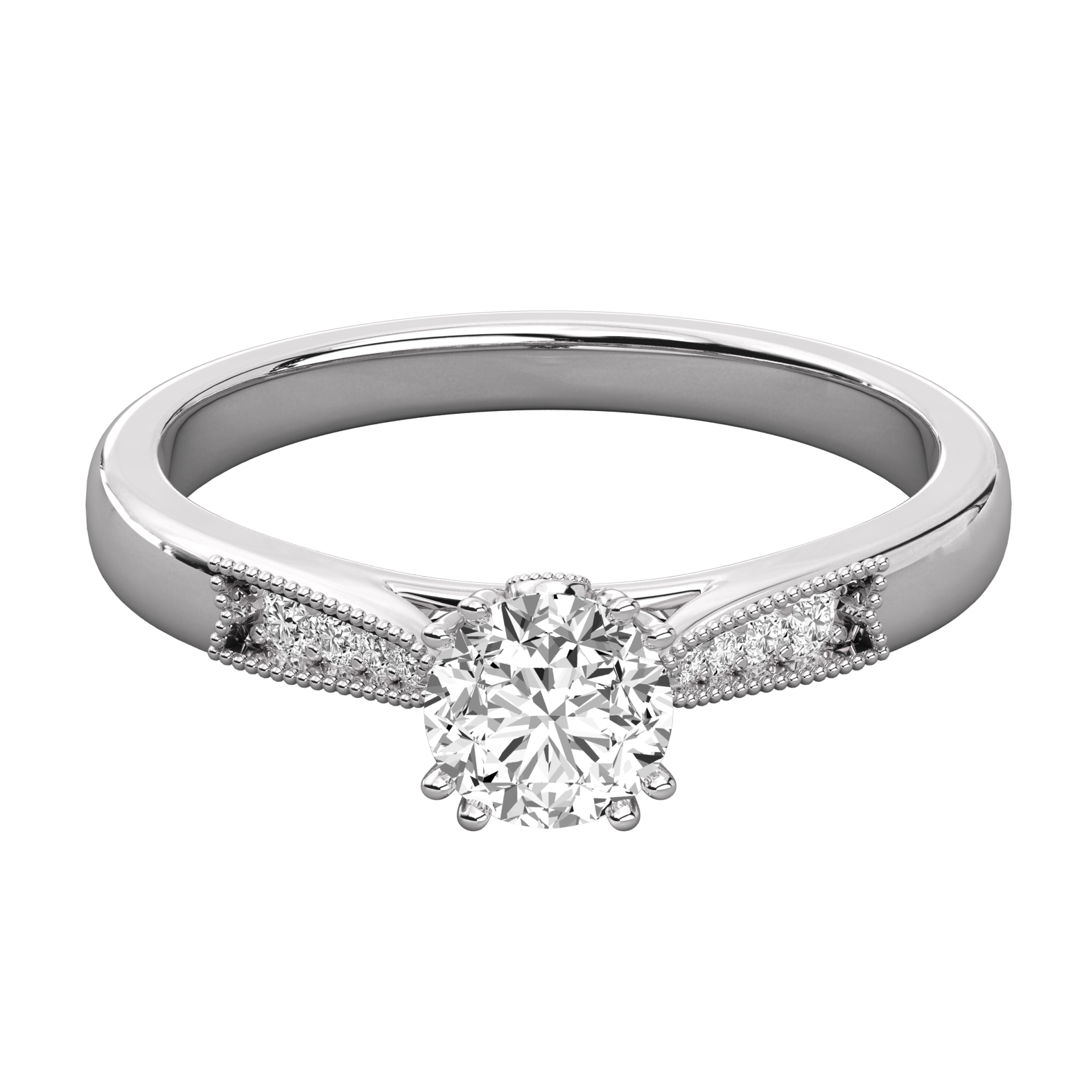 Keeva Jewels Round Diamond Designer Solitaire Ring - KJR5164