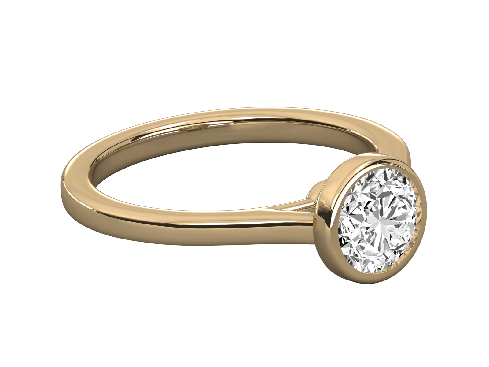 Keeva Jewels Round Diamond Designer Solitaire Ring - KJR5177