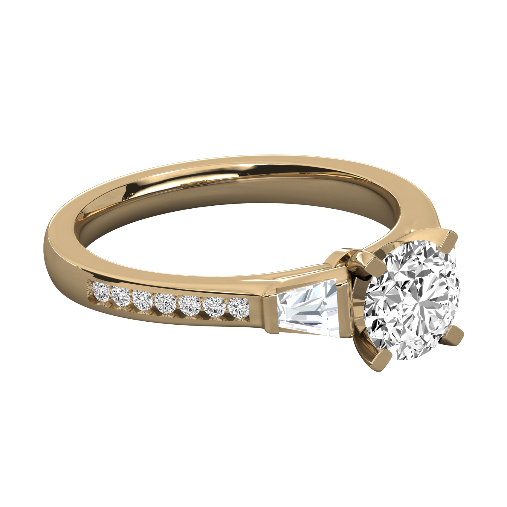 Keeva Jewels Round Diamond And Bugget Engagement Ring - KJR5037