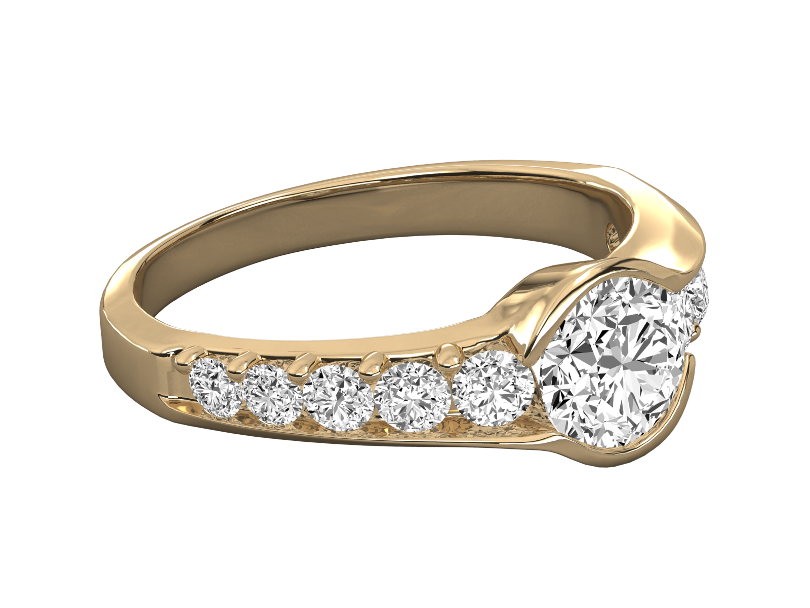 Keeva Jewels Round Diamond Designer Solitaire Wedding Ring - KJR5226