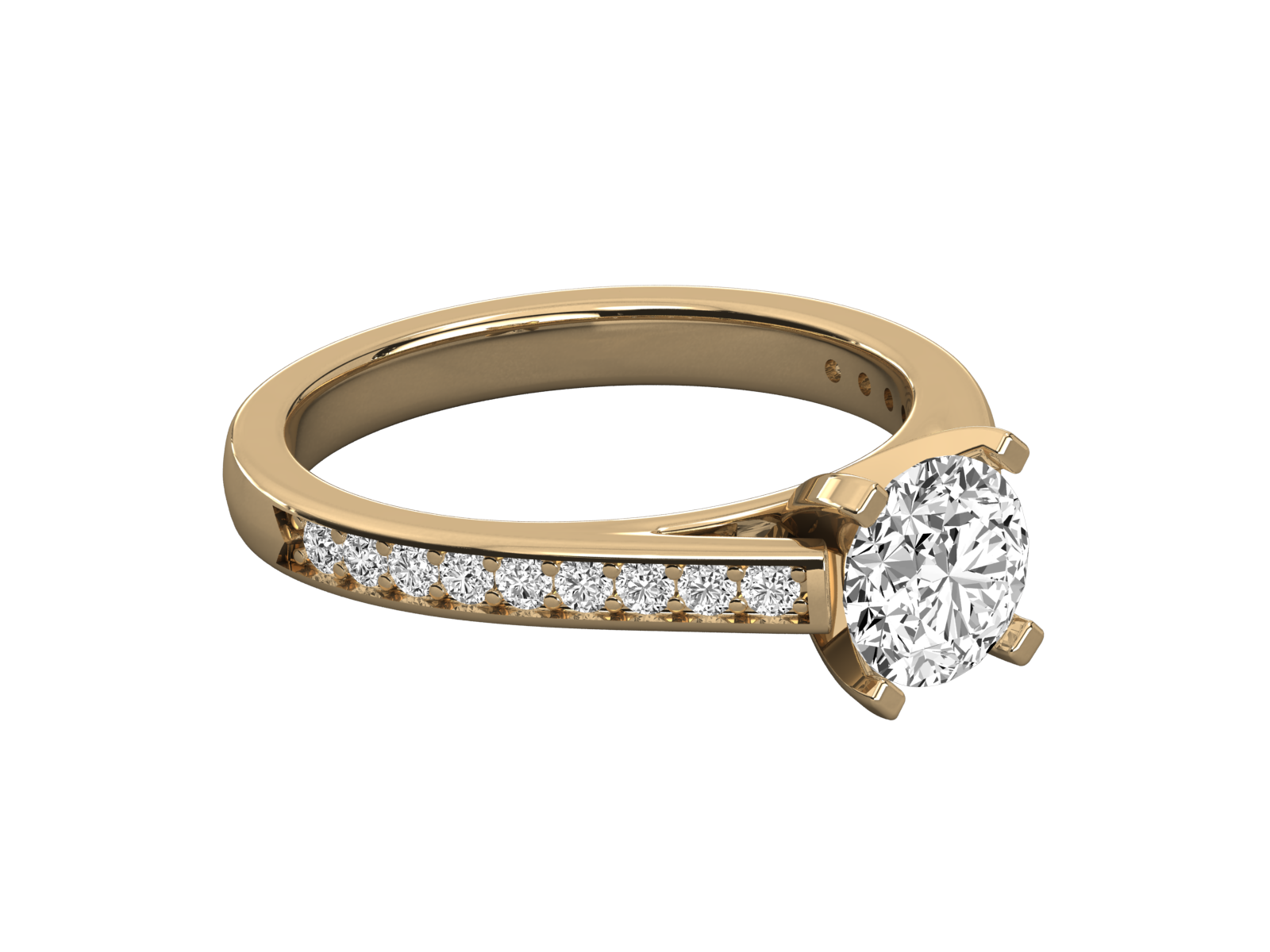 Keeva Jewels Round Diamond Solitaire Ring - KJR5156