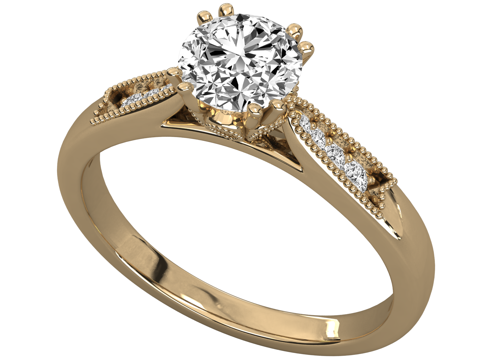 Keeva Jewels Round Diamond Designer Solitaire Ring - KJR5164