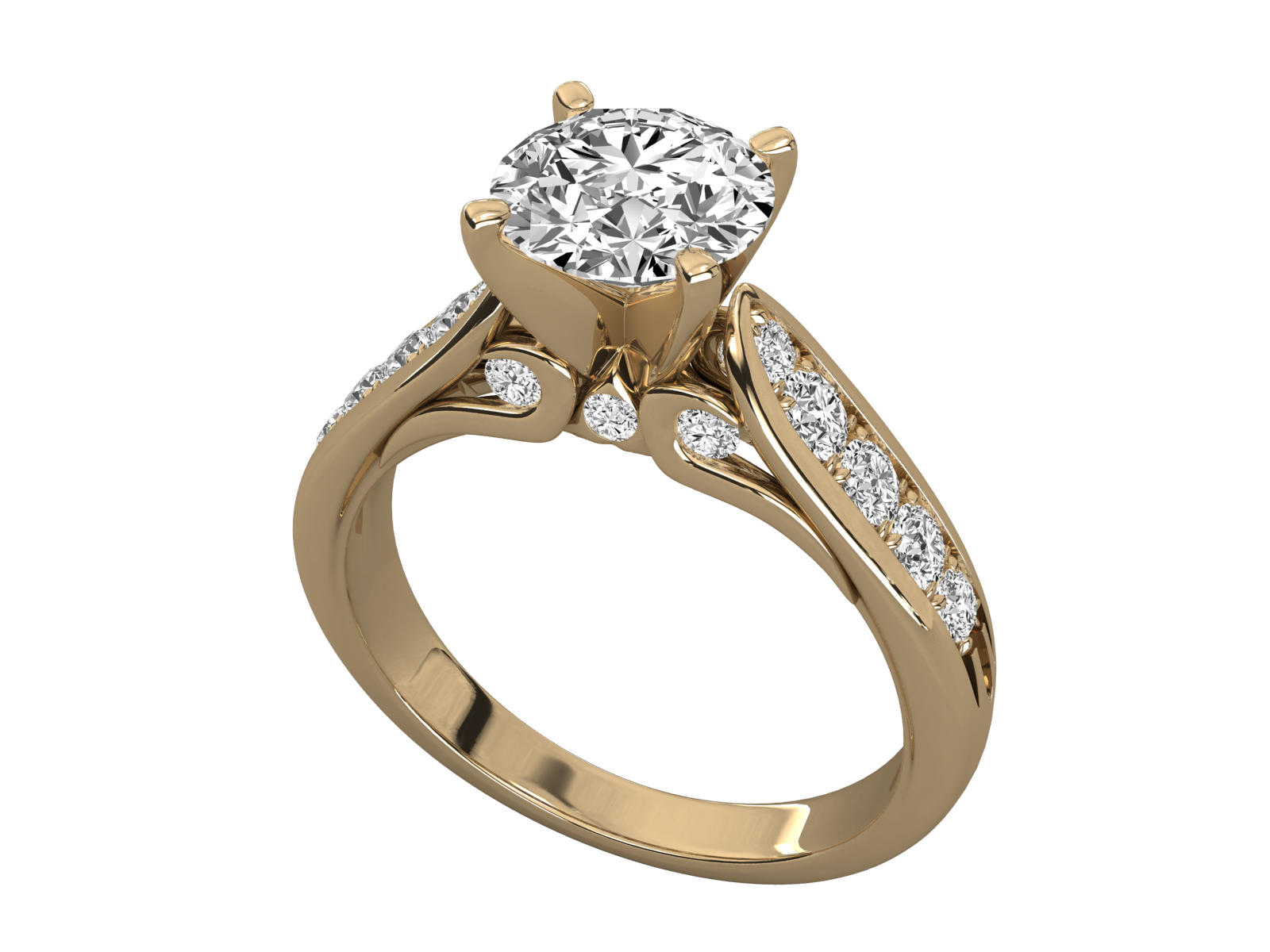 Keeva Jewels Round Diamond Solitaire Wedding Ring - KJR5229