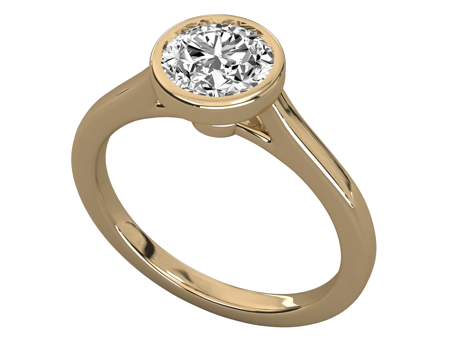 Keeva Jewels Round Diamond Designer Solitaire Ring - KJR5177