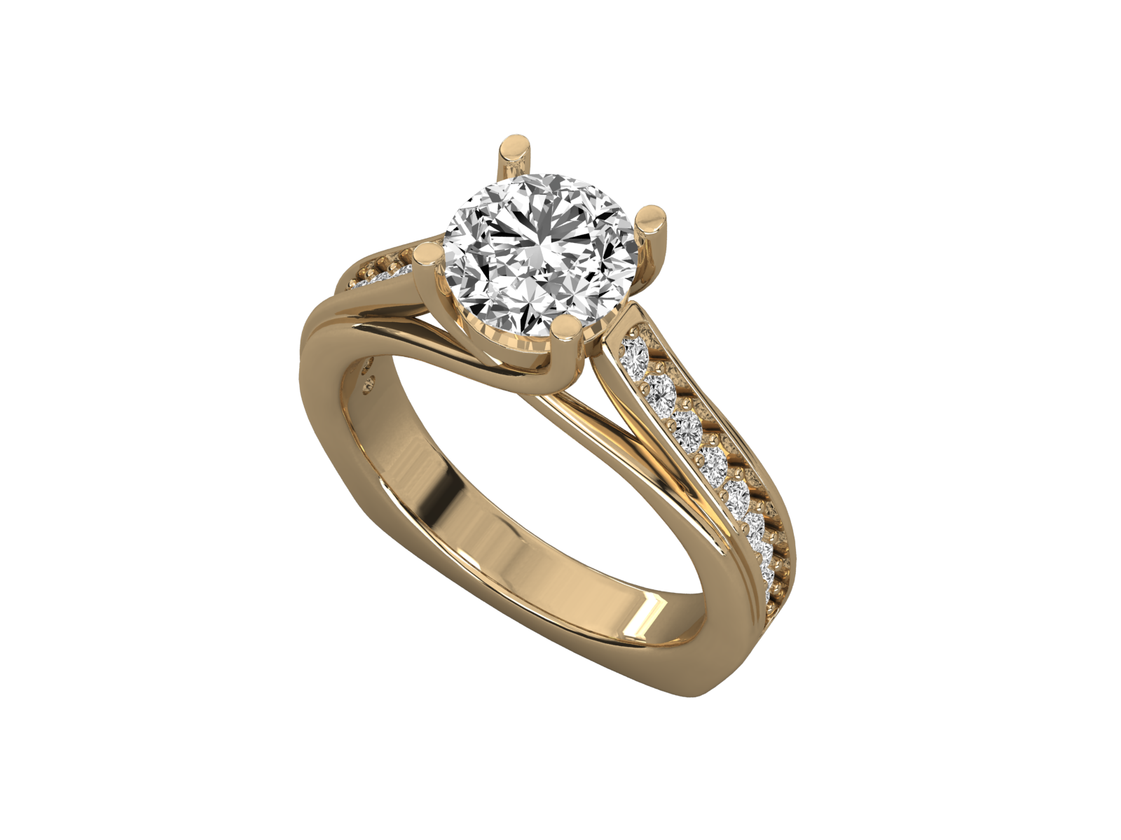 Keeva Jewels Round Diamond Designer Solitaire Ring - KJR5161