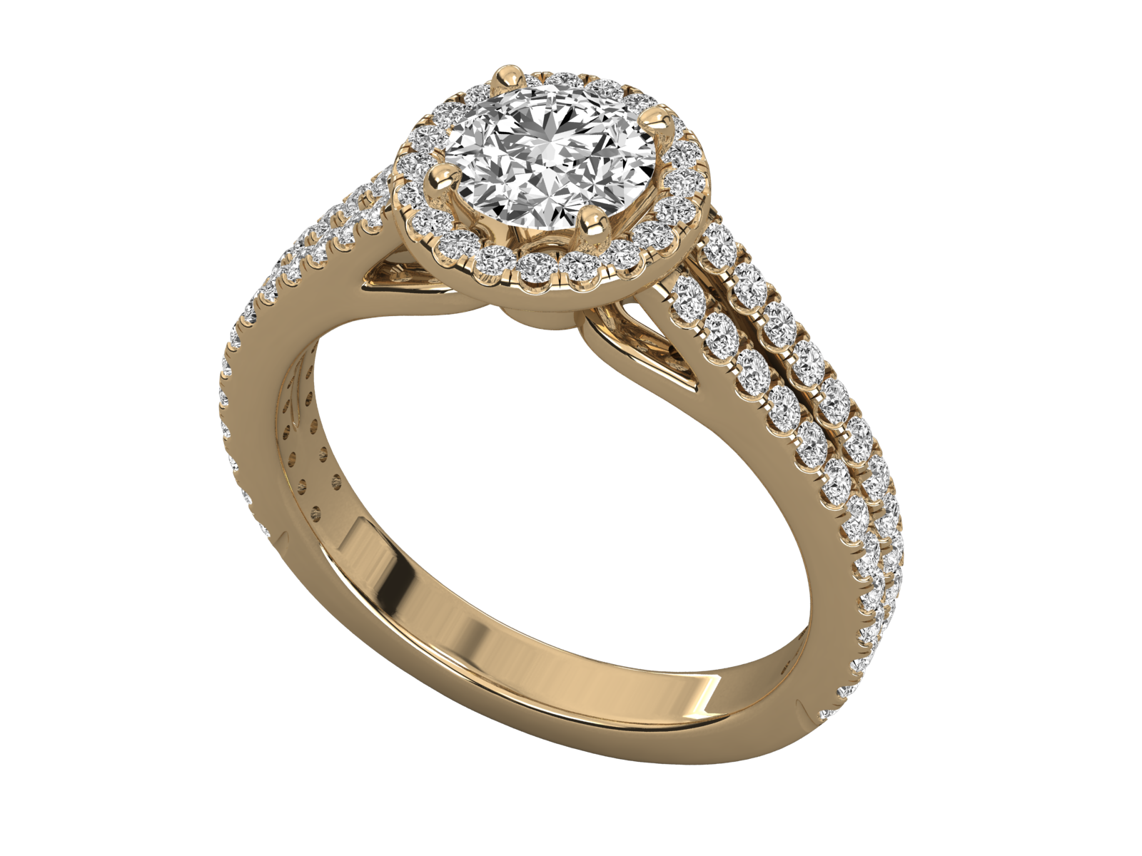 Keeva Jewels Round Diamond Halo Engagement Ring - KJR5201