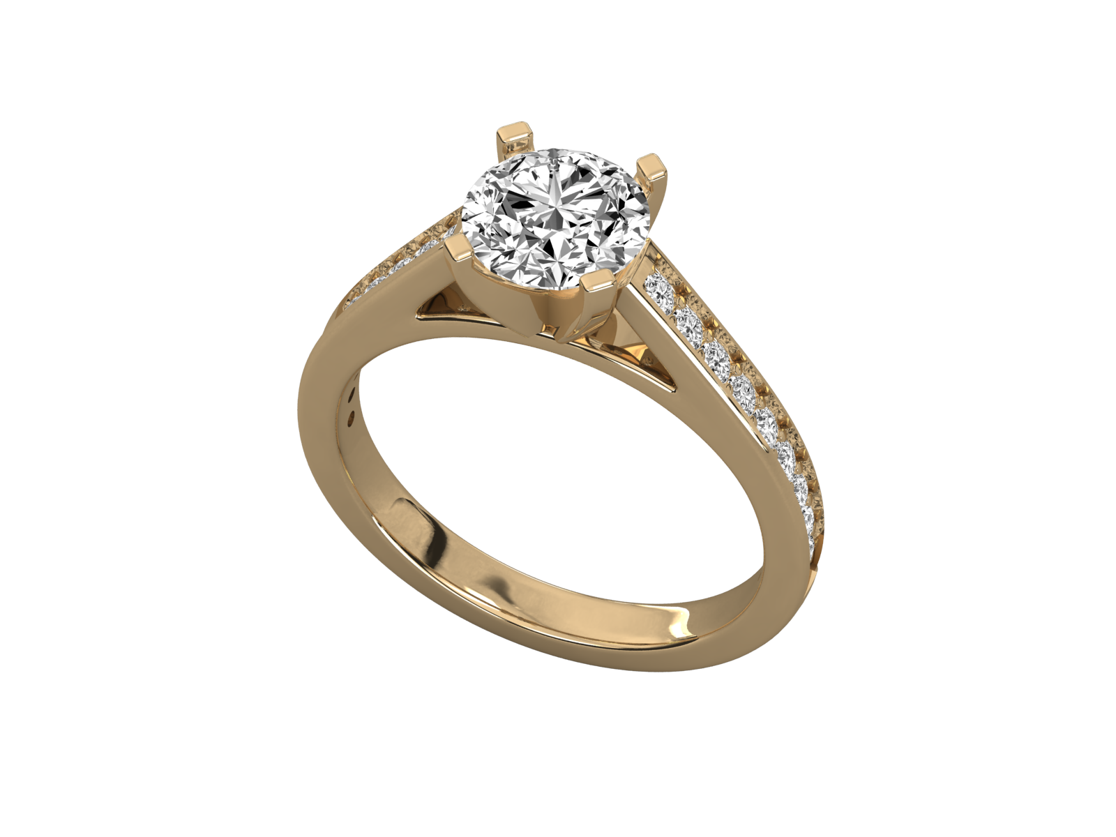 Keeva Jewels Round Diamond Solitaire Ring - KJR5156