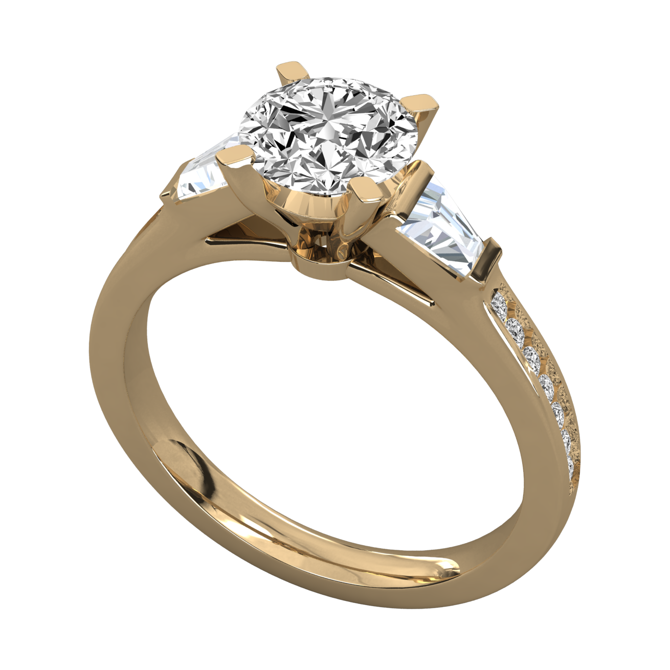 Keeva Jewels Round Diamond And Bugget Engagement Ring - KJR5037