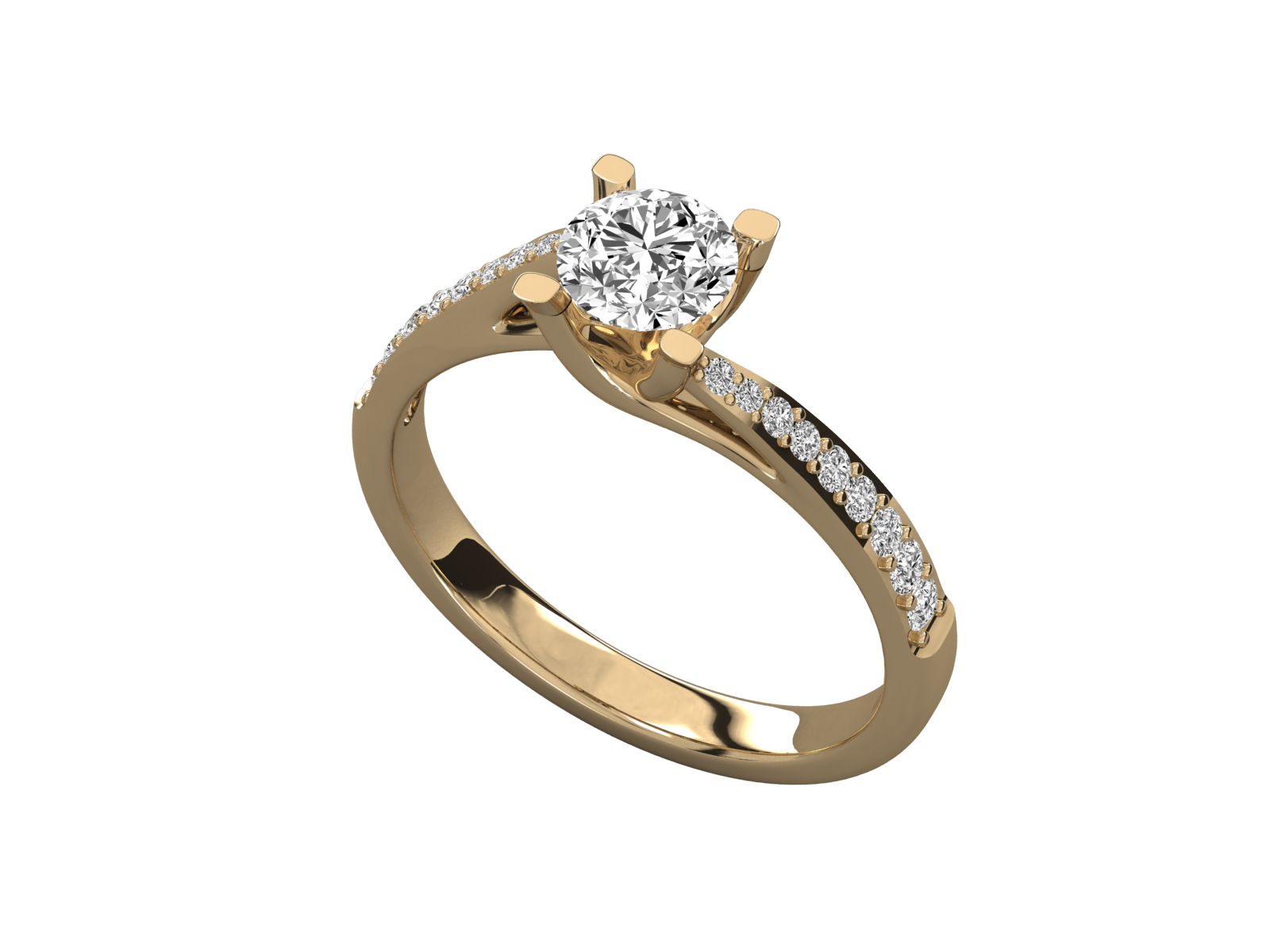 Keeva Jewels Round Diamond Solitaire Wedding Band - KJR5134