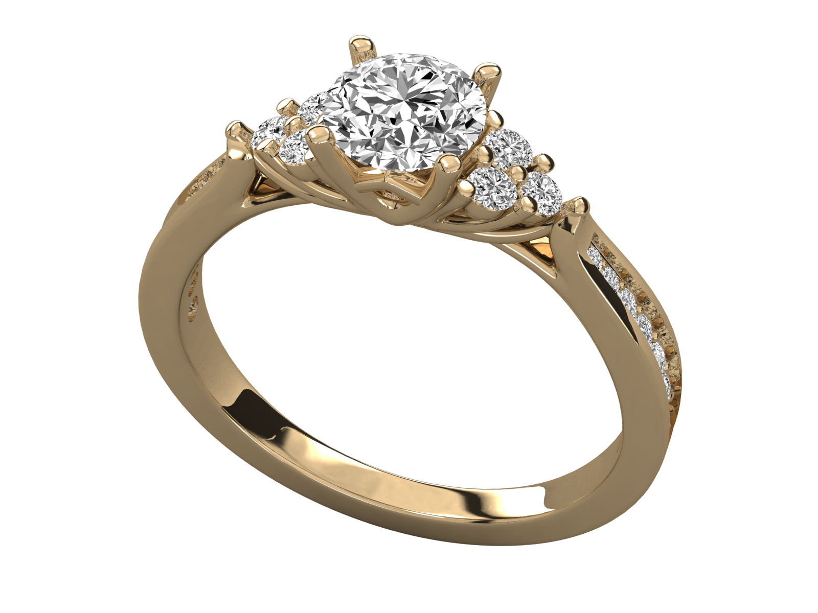 Keeva Jewels Rpund Diamond Larissa Halo Engagement Ring - KJR5173