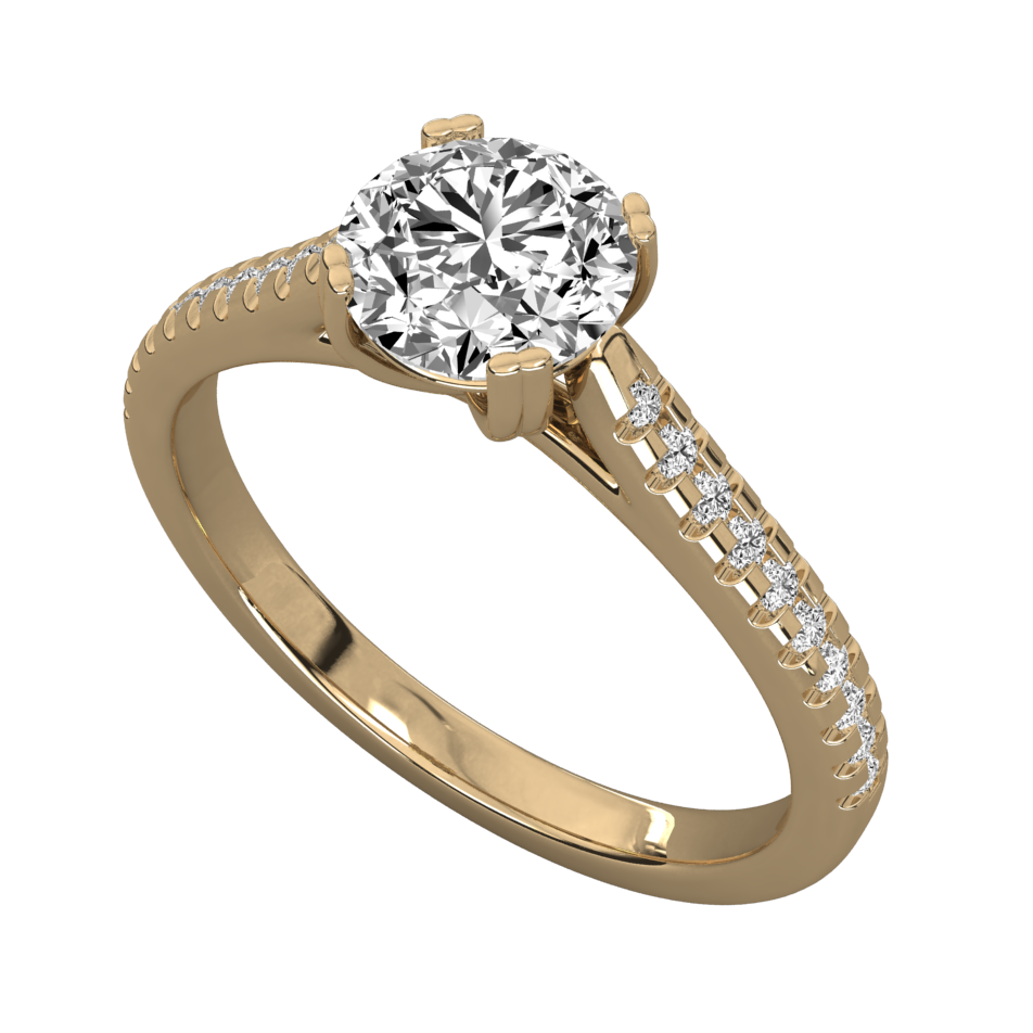 Keeva Jewels Round Diamond Micro Prong Set Solitaire Ring - KJR5072