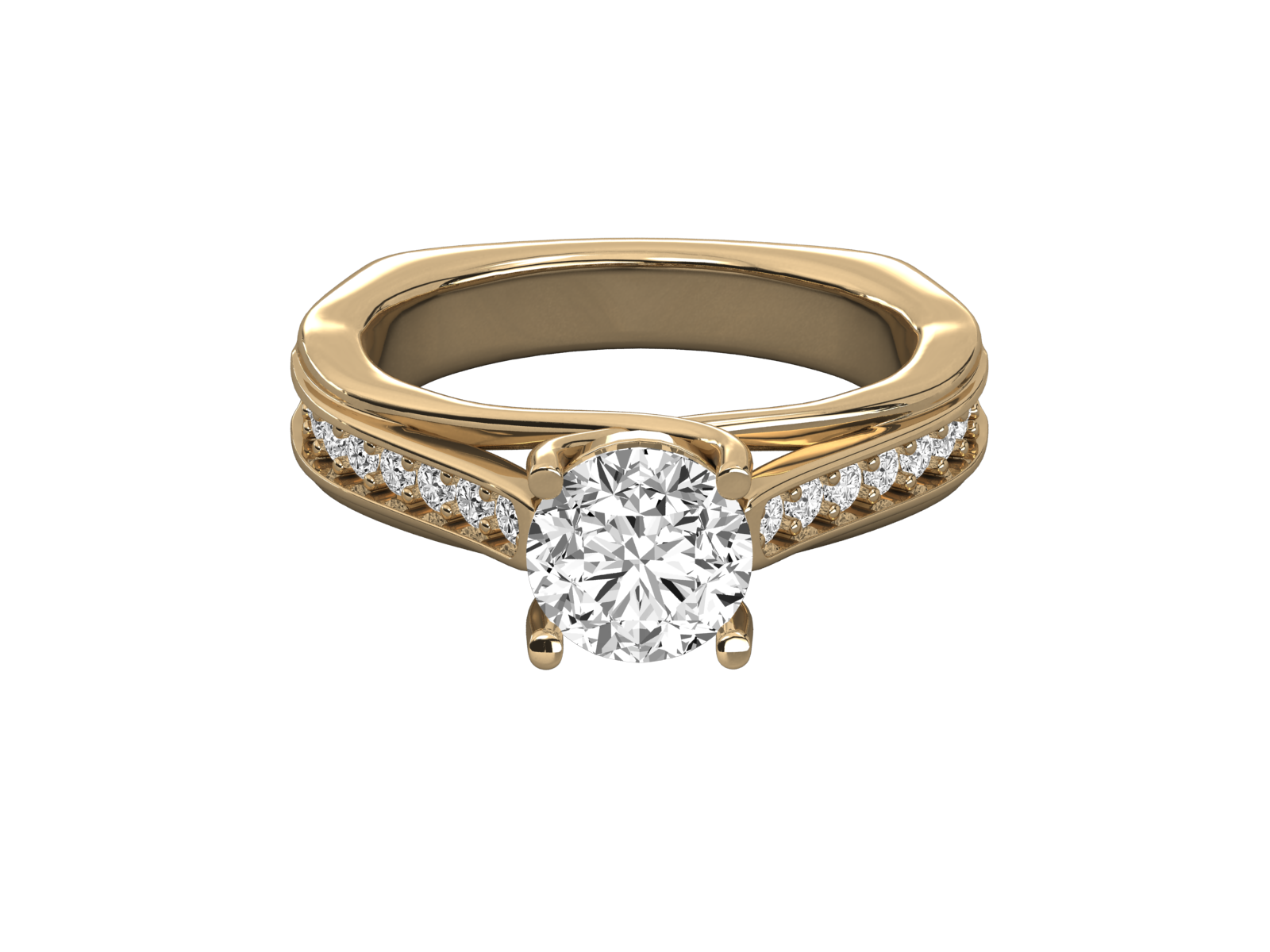 Keeva Jewels Round Diamond Designer Solitaire Ring - KJR5161