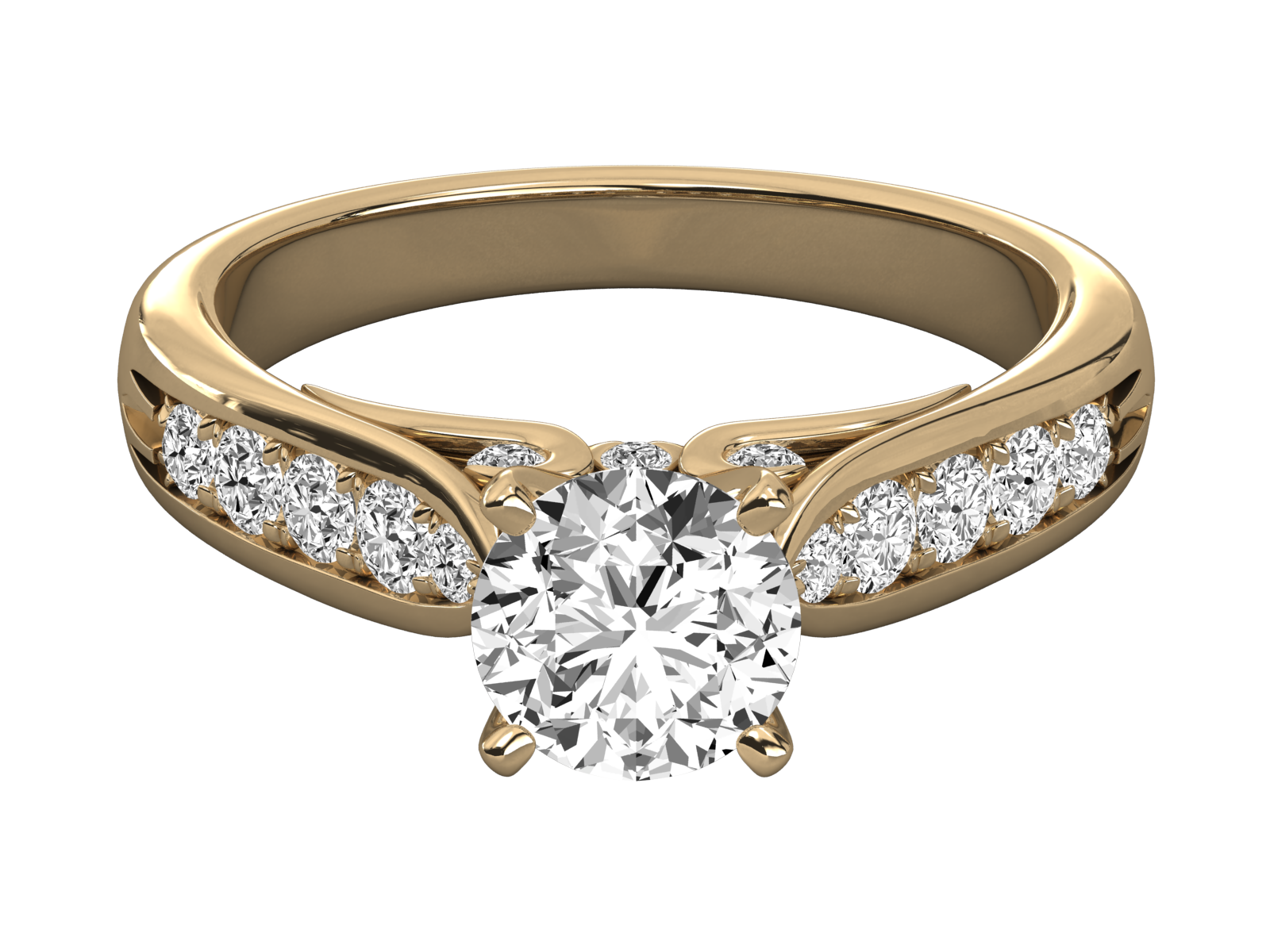 Keeva Jewels Round Diamond Solitaire Wedding Ring - KJR5229