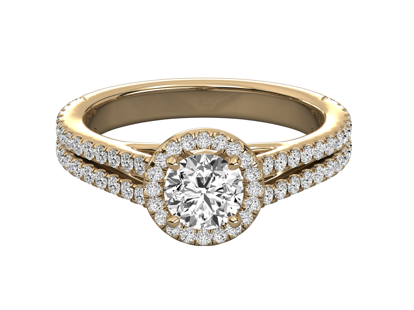 Keeva Jewels Round Diamond Halo Engagement Ring - KJR5201